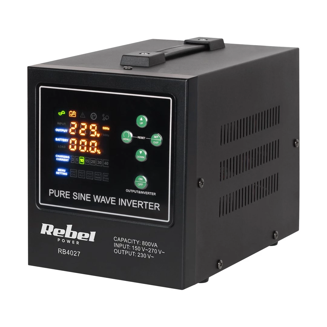 Rebel POWER-800-LFP4 Pure Sine Wave Inverter/Charger