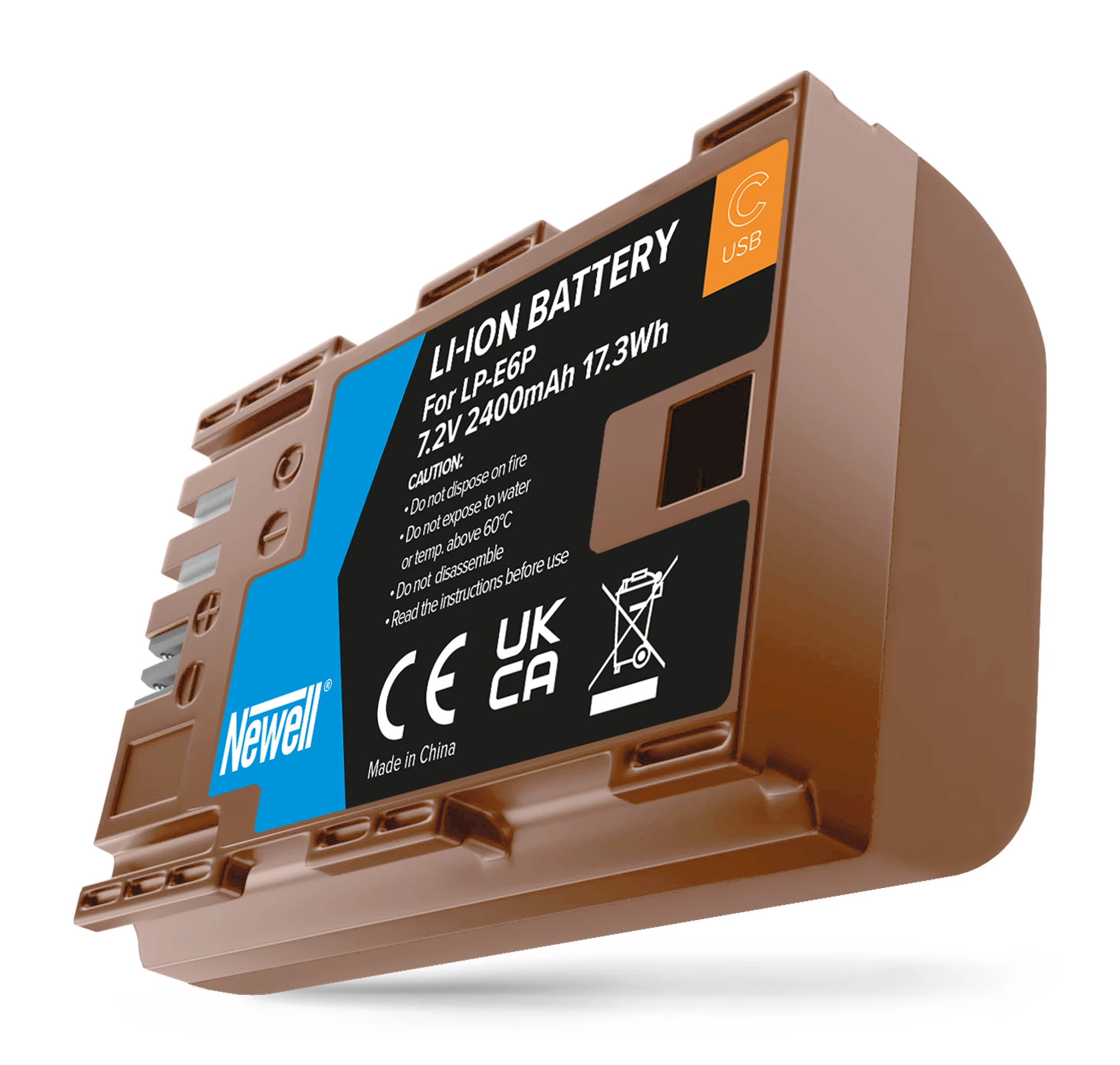 Newell Replacement Battery LP-E6P with USB-C