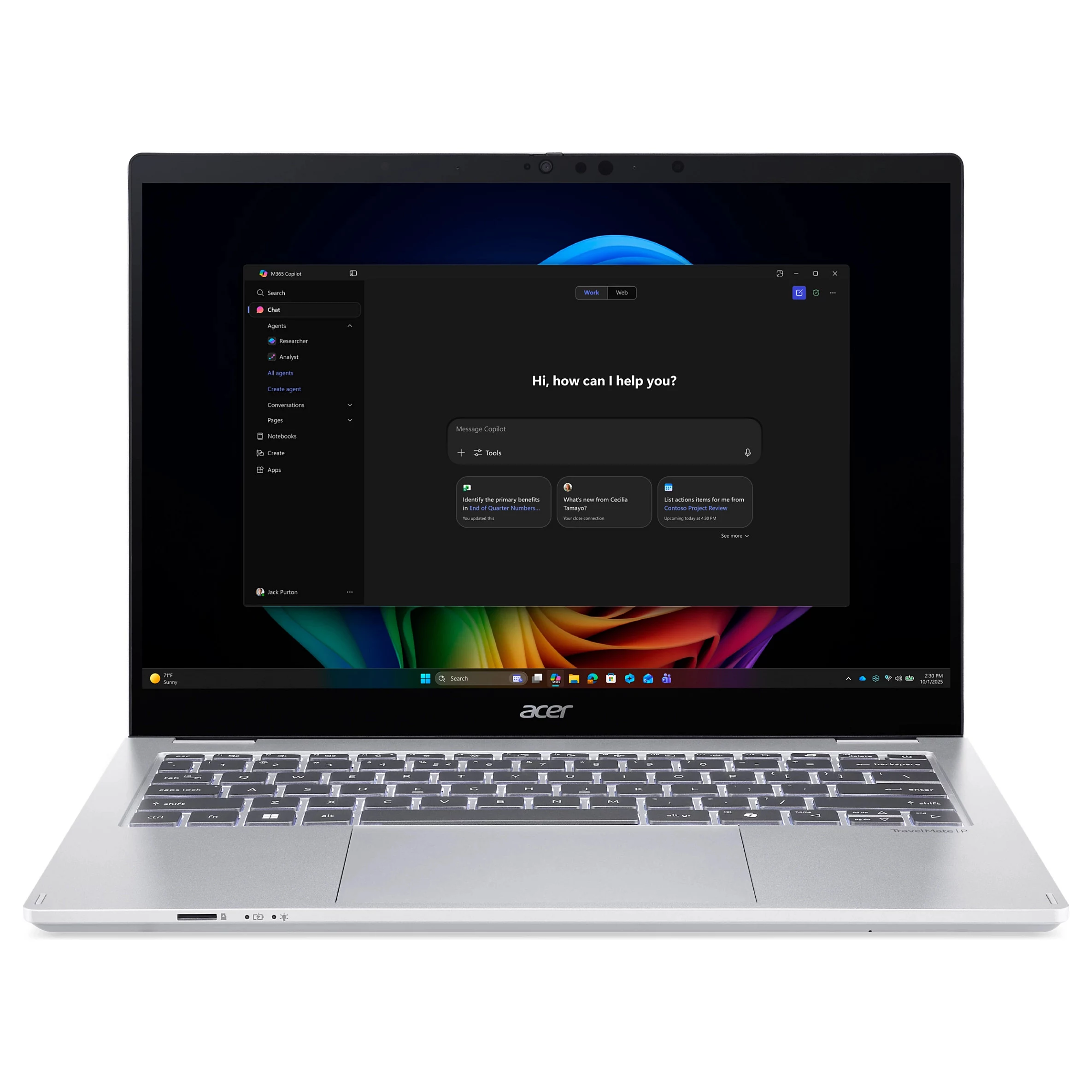 Acer TravelMate P4 Spin 14 AI