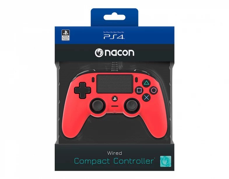 NACON PS4OFCPADRED Gaming Compact Controller PS4