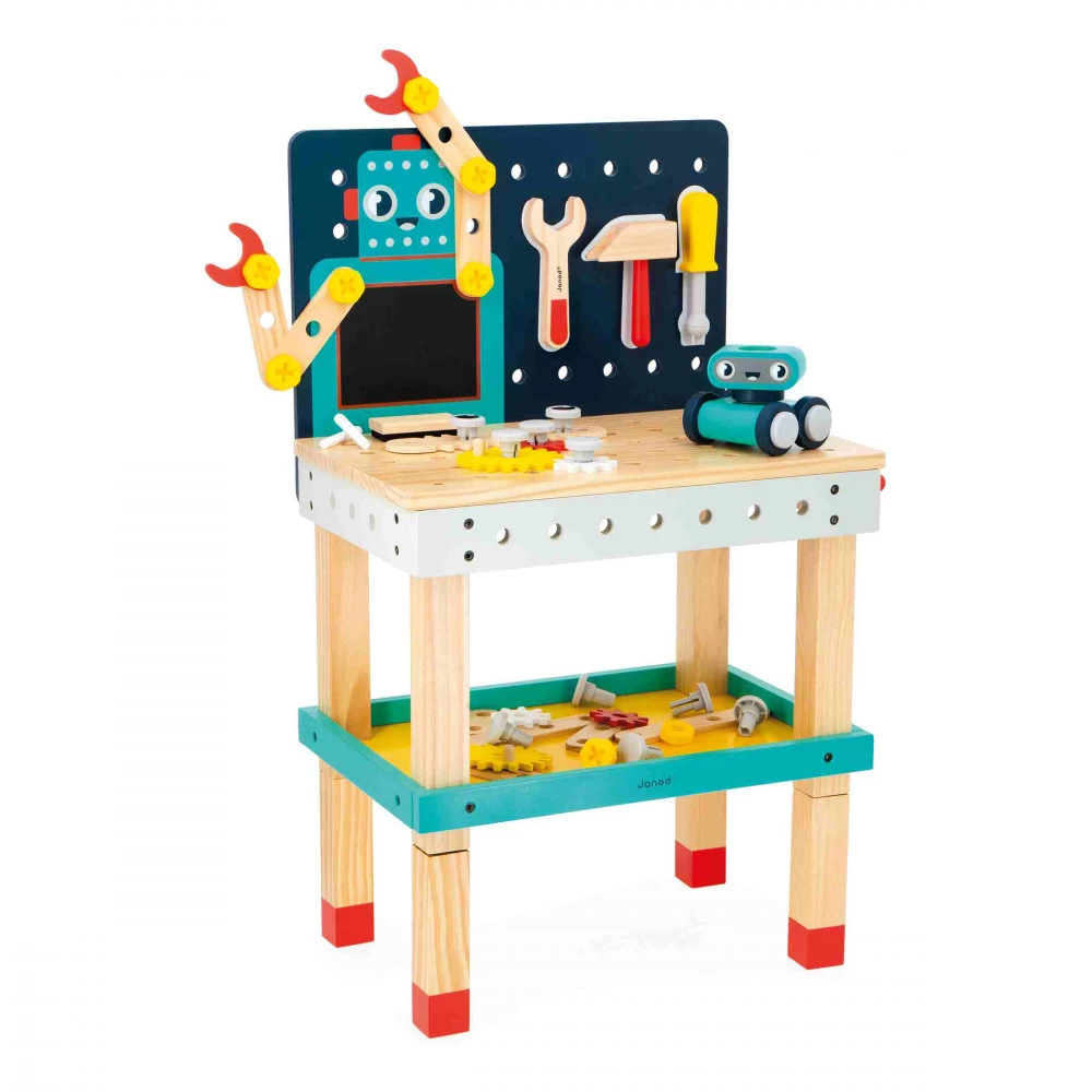 Janod Brico`Kids Robot Wooden Magnetic Workbench