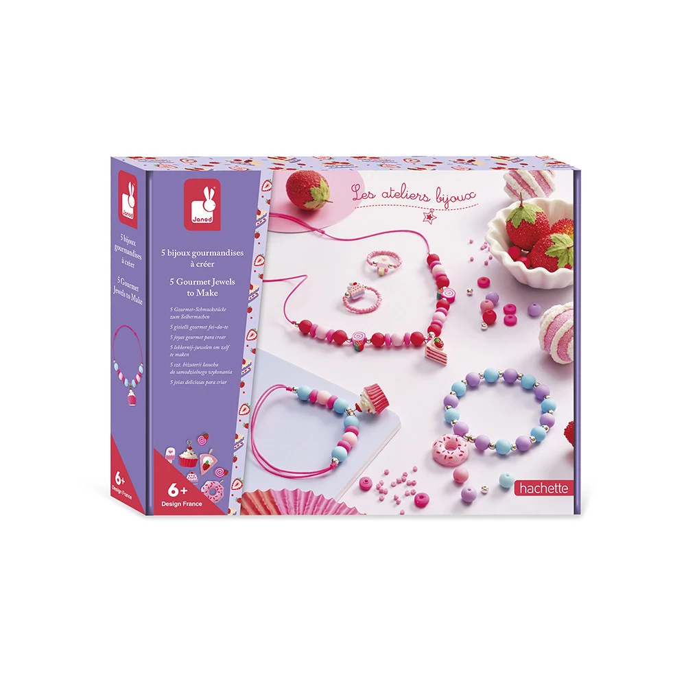 Janod DIY Juvelierizstrādājumu Veidošanas Komplekts Sweets