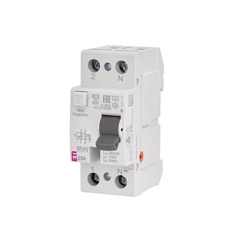 EFI-P2 25A/30MA/A Differential Circuit Breaker 25A