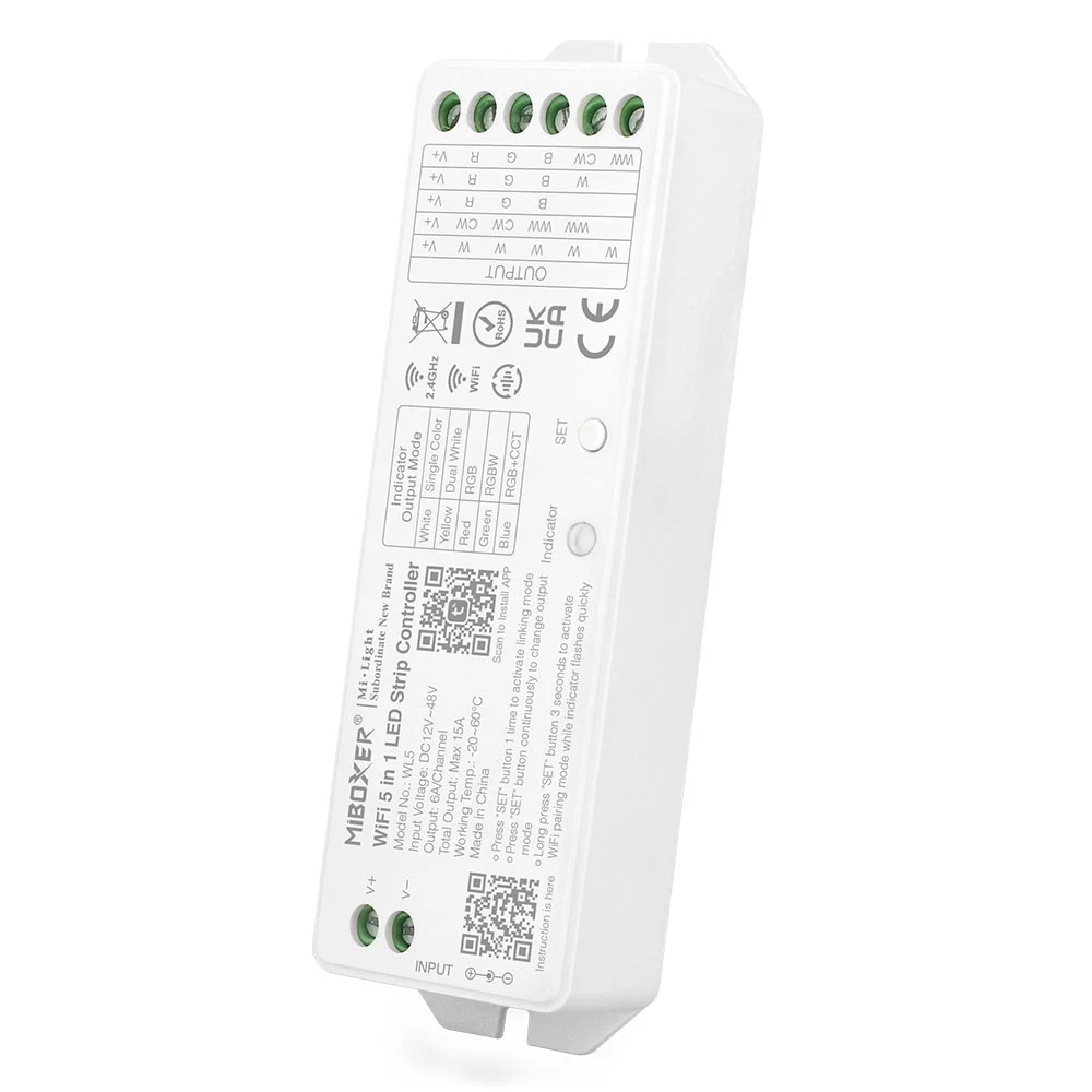 MIBOXER WL5 5in1 RGB+CCT LED Controller