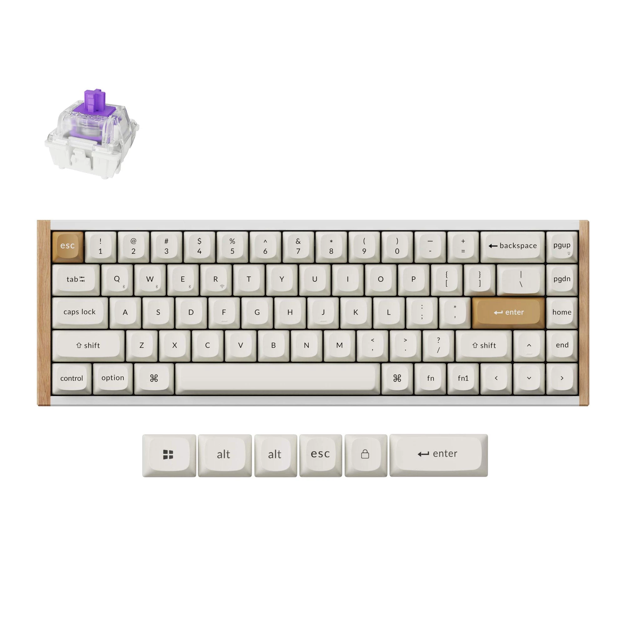 Keychron K6H-Q1 65% Magnetic White