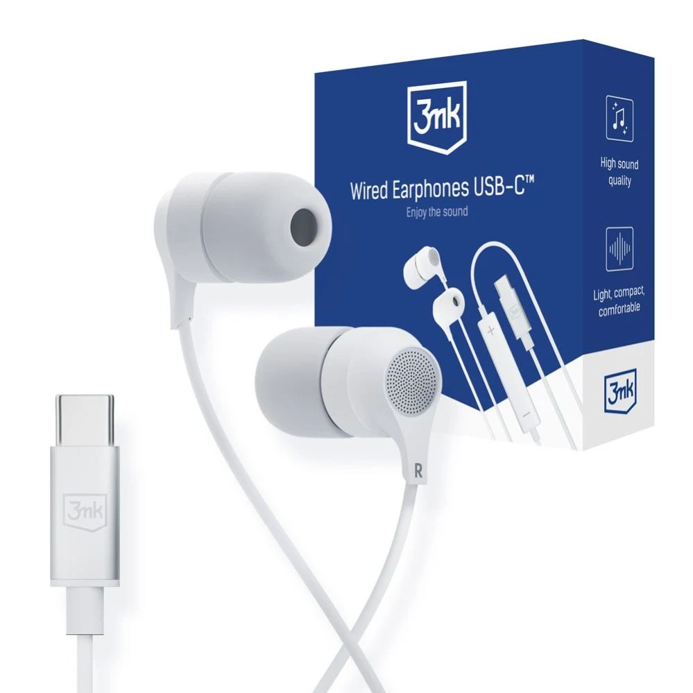 3MK Wired USB-C In-Ear Headset with