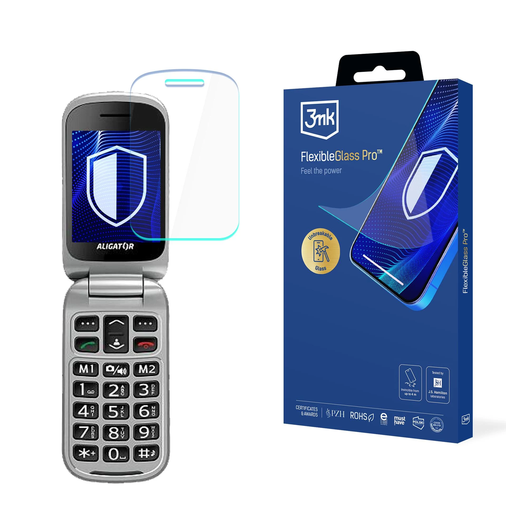 3MK PROTECTION Aligator V650 Senior FlexibleGlass