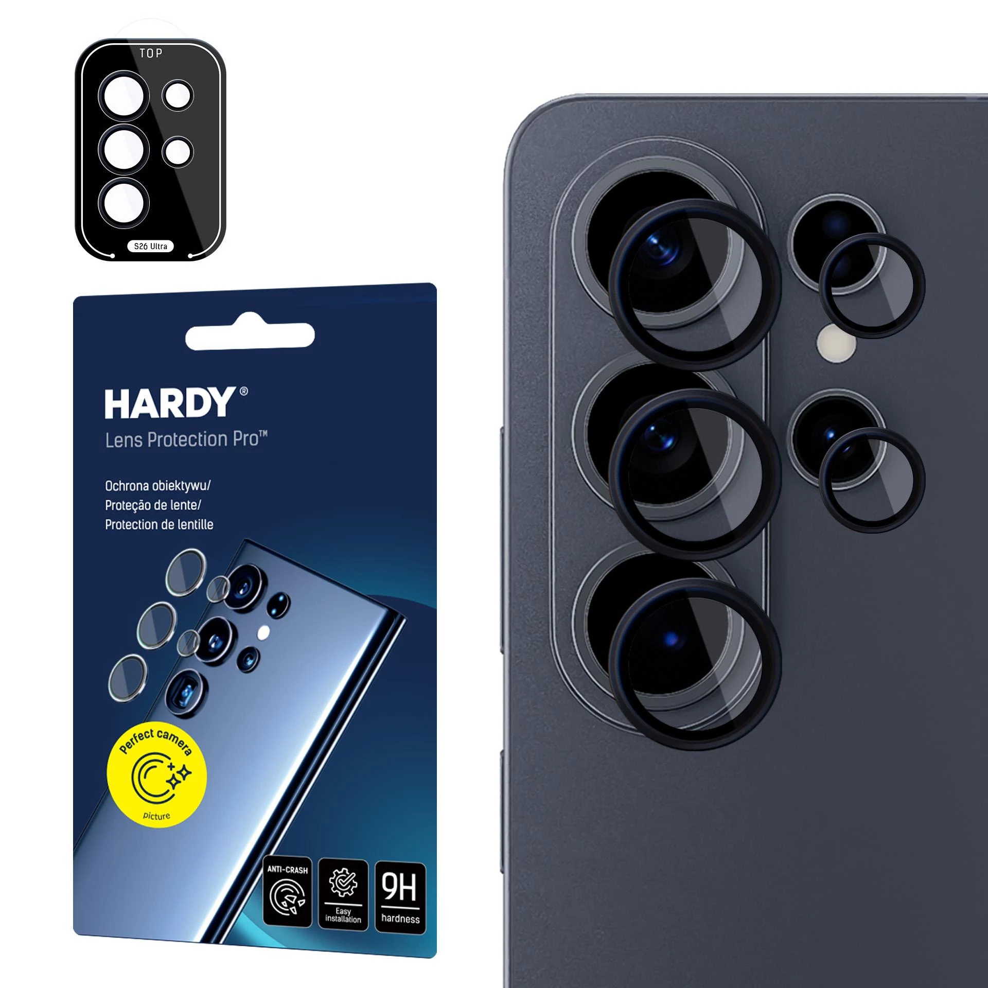 3mk Hardy Lens Protection Pro Black
