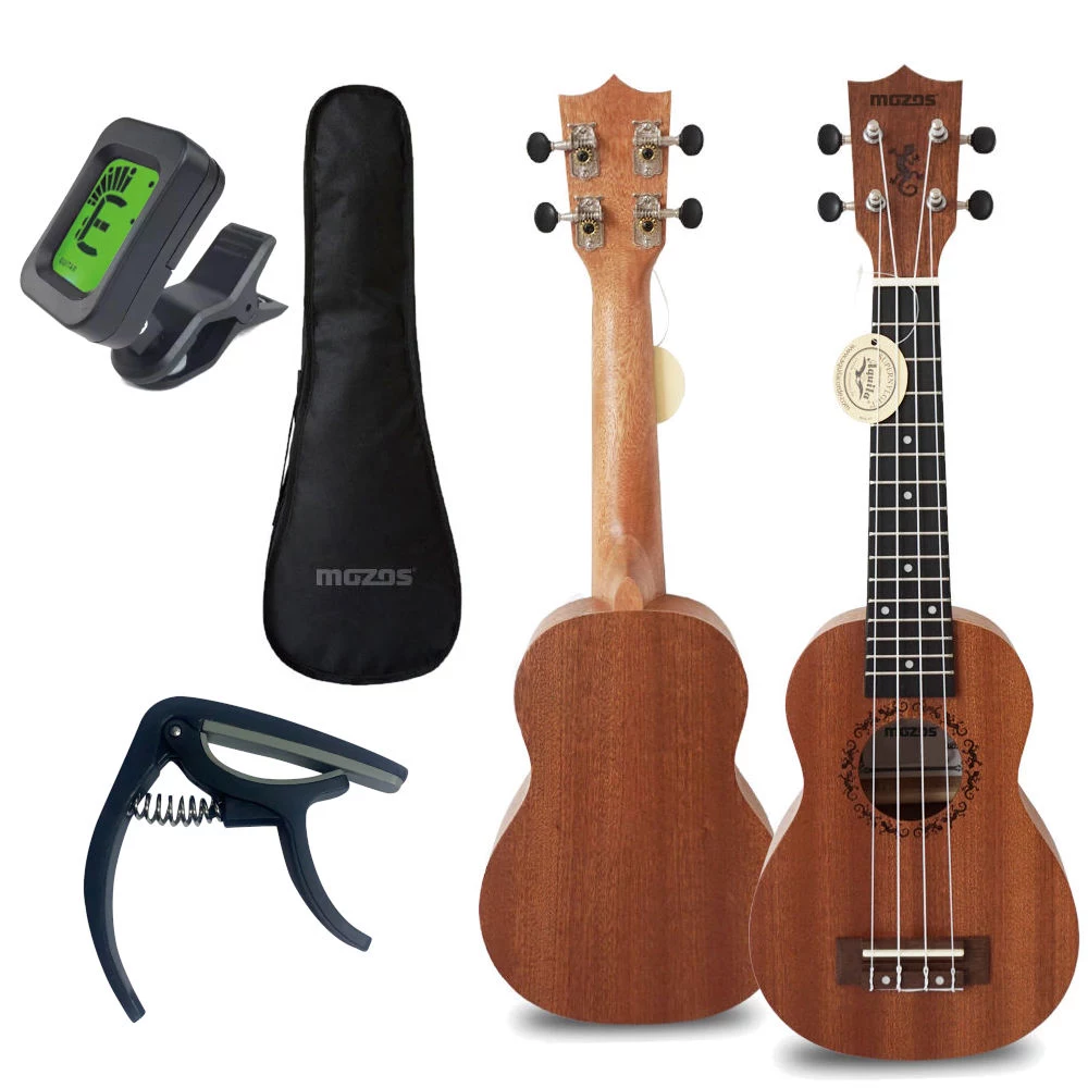 MOZOS GECKO Soprano Ukulele komplekts -