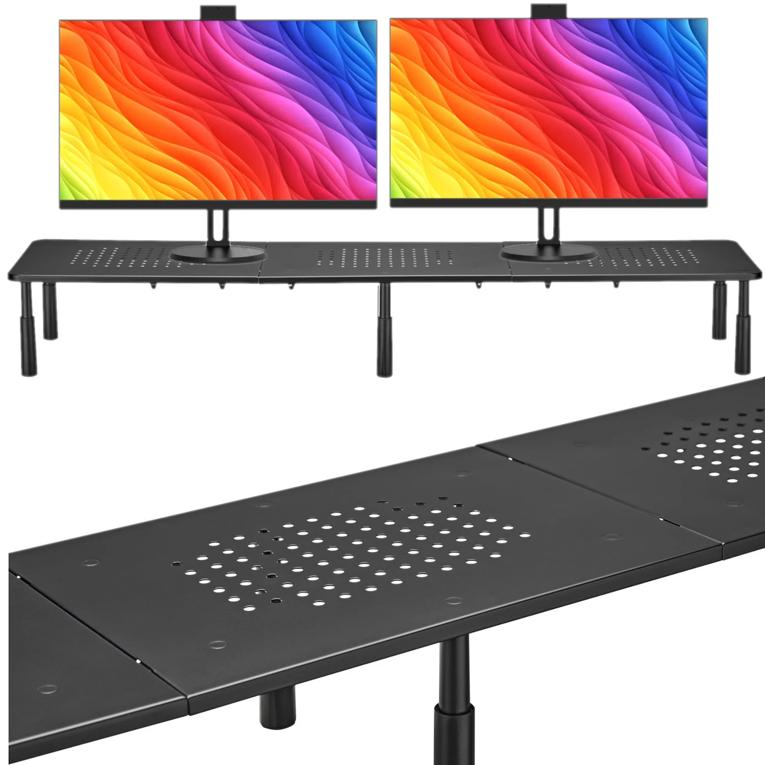MOZOS SPM2 Dual Monitor Riser Desk