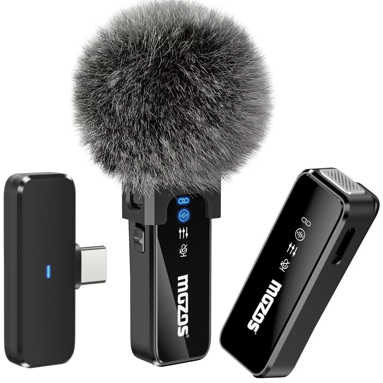 MOZOS MX2-DUAL bezvadu piespraužamo mikrofonu komplekts
