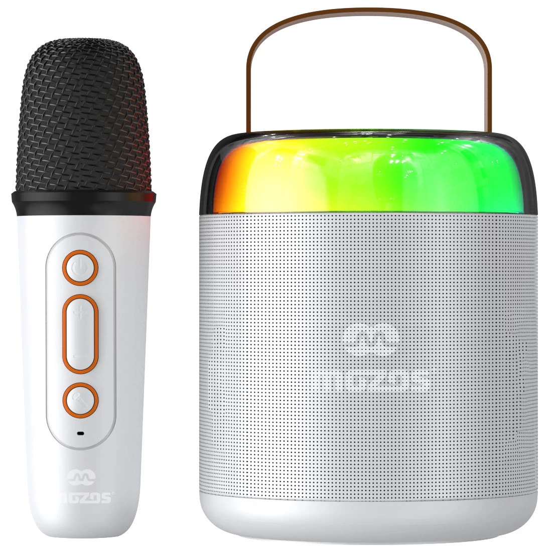MOZOS MK White Karaoke Mikrofons Bluetooth