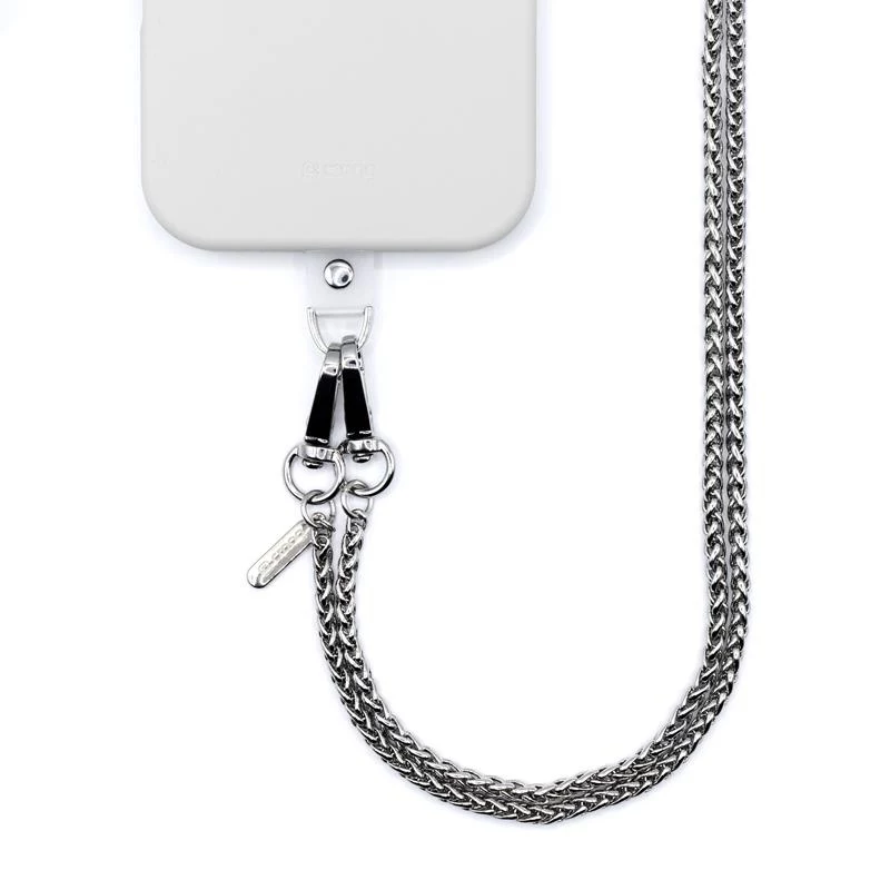 Crong Phone Crossbody Lanyard ar sudraba
