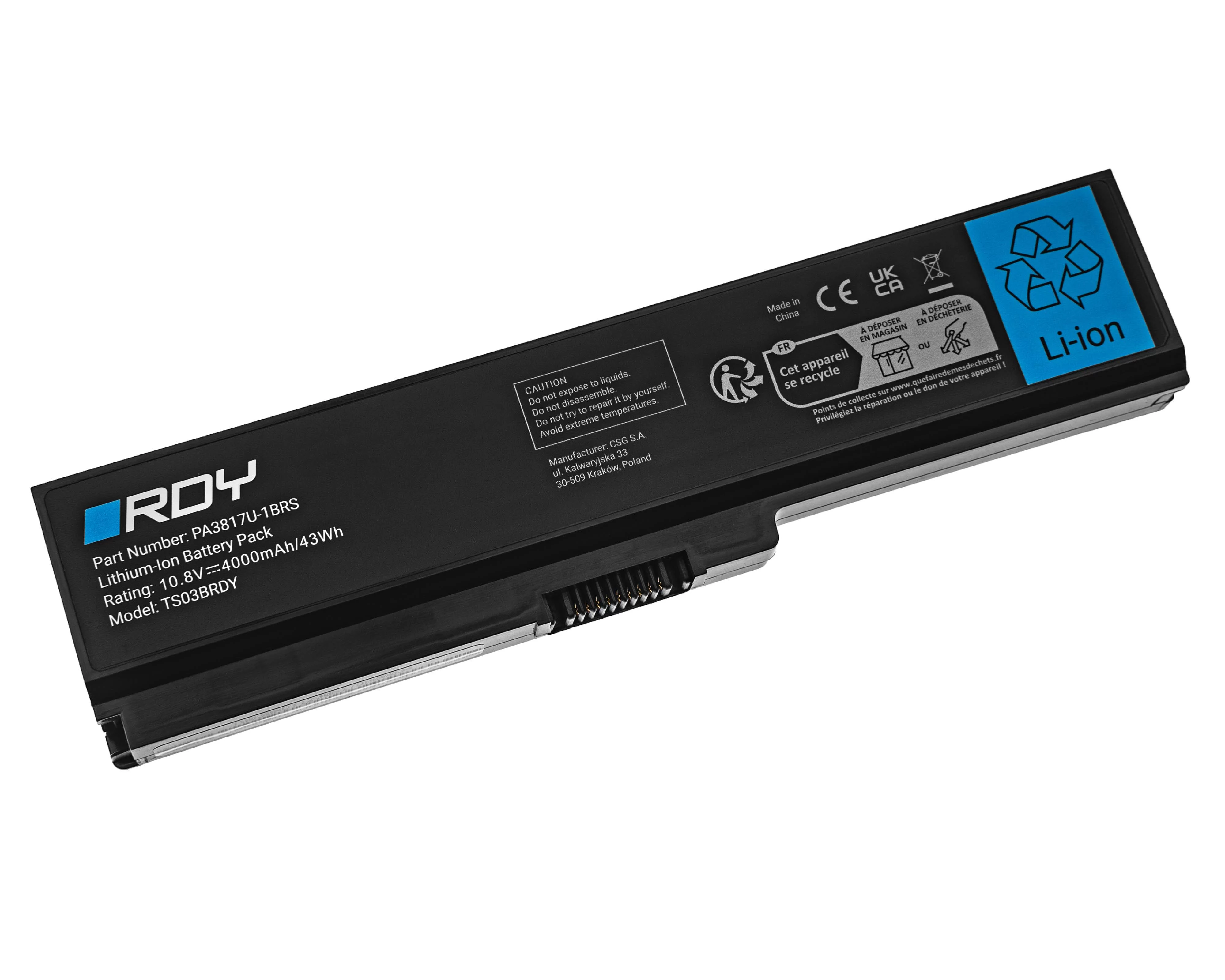 Replacement Laptop Battery PA3817U-1BRS for Toshiba