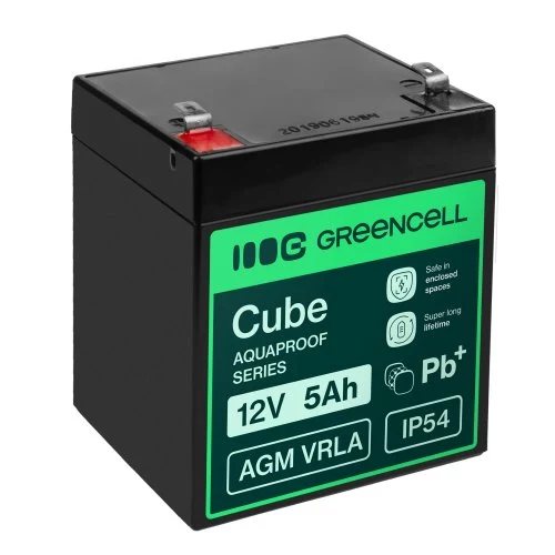Greencell AGM VRLA 12V 5Ah Battery