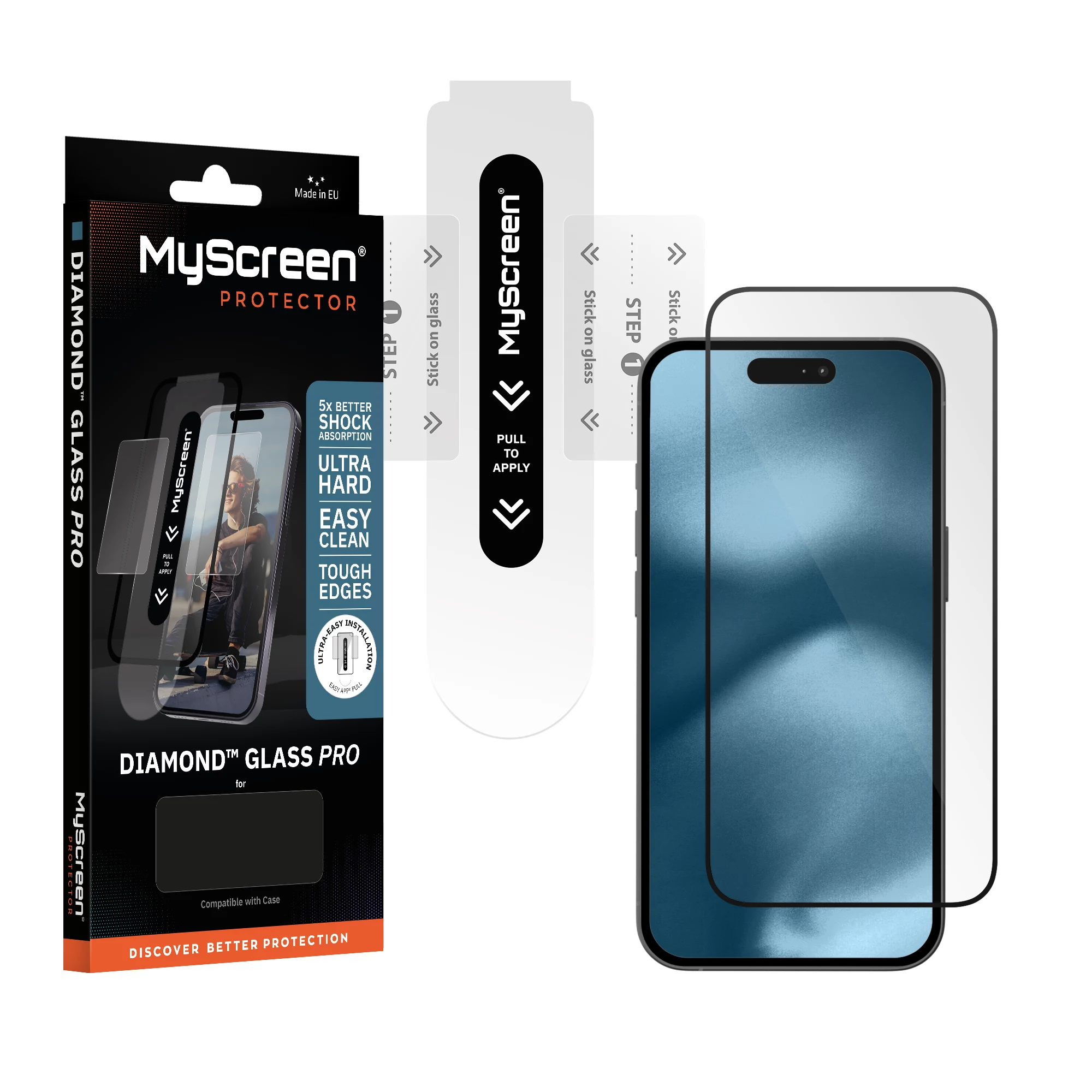 MyScreen Diamond Glass Pro rūdīta stikla