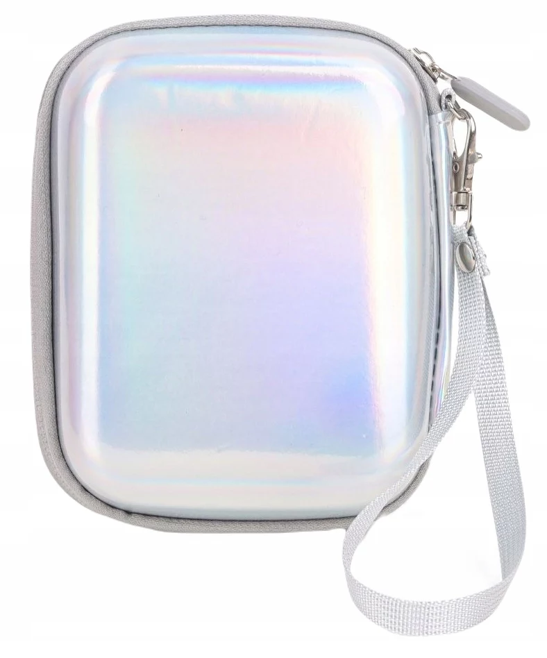 LOVEINSTANT Sparkle Silver PU Leather Case