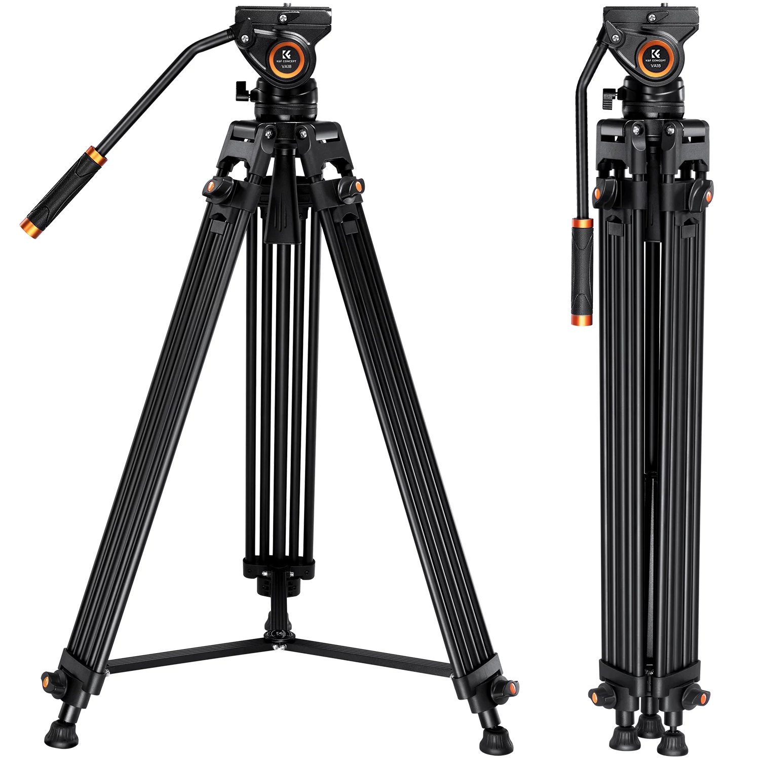 KF Professional Video Tripod with Fluid