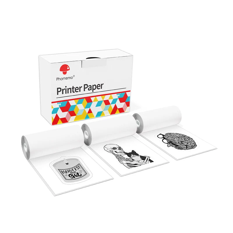 Phomemo Pašlīmējošā Papīra Ruļļi 3-Pack Phomemo