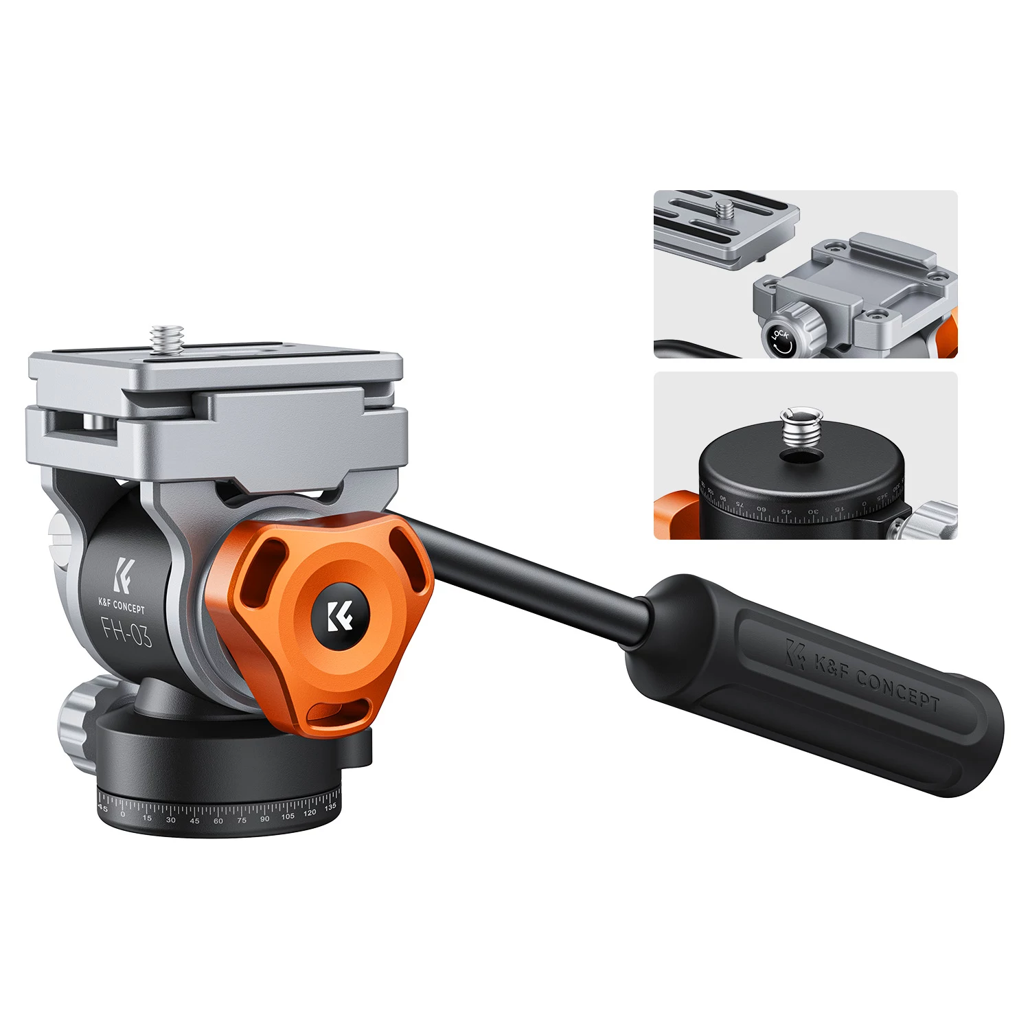 K&F Concept FH-03 Fluid Video Head