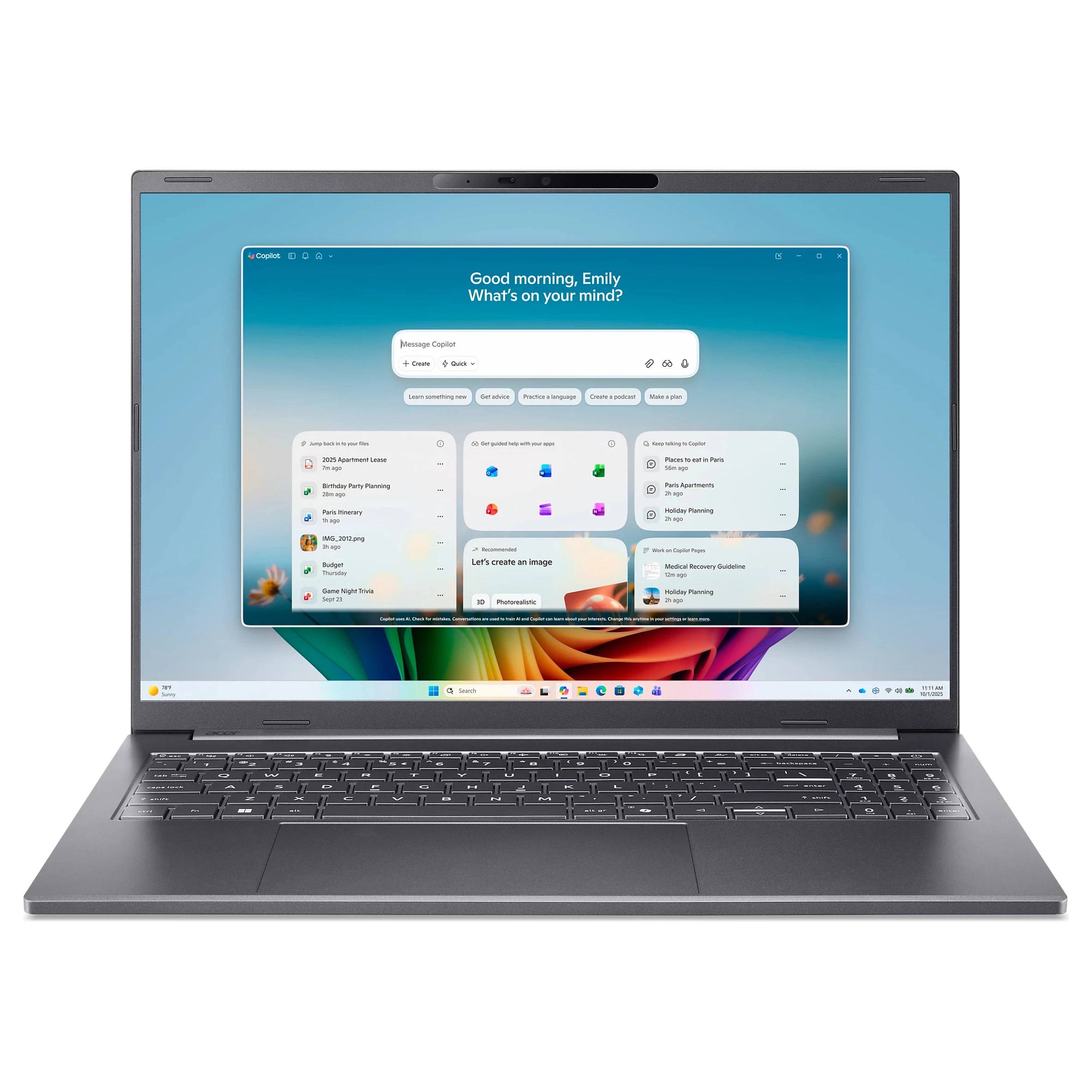 Acer Aspire 16 AI A16-I71M-96Q0 Copilot+