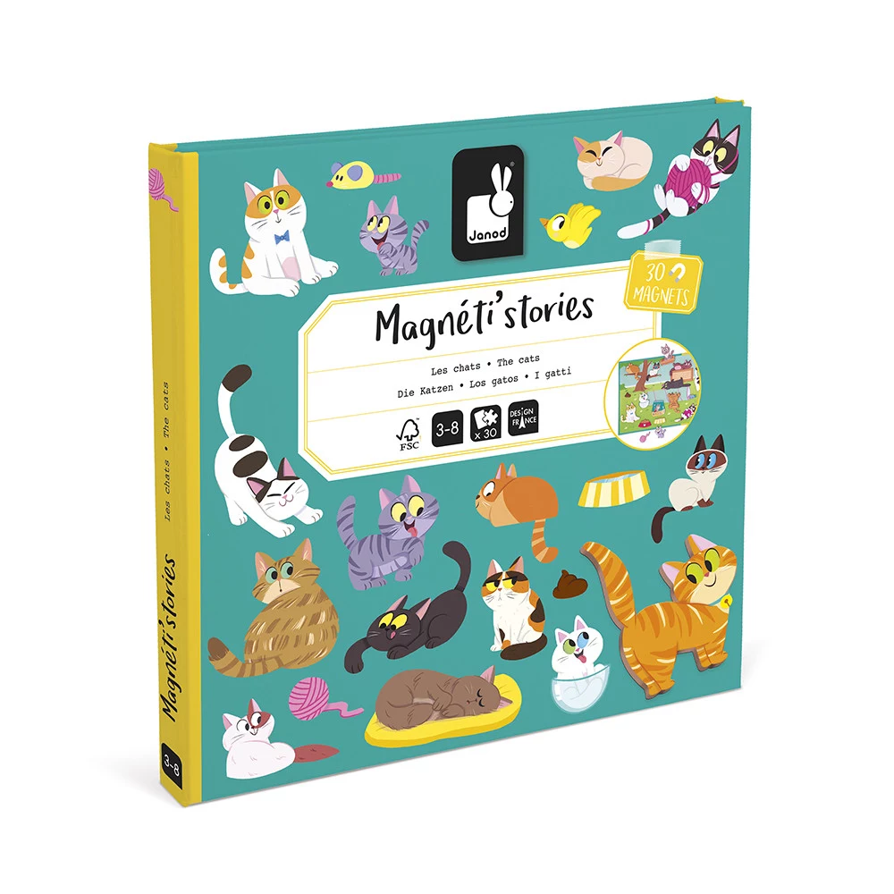 Janod Magneti`stories Magnetic Puzzle Set Cats