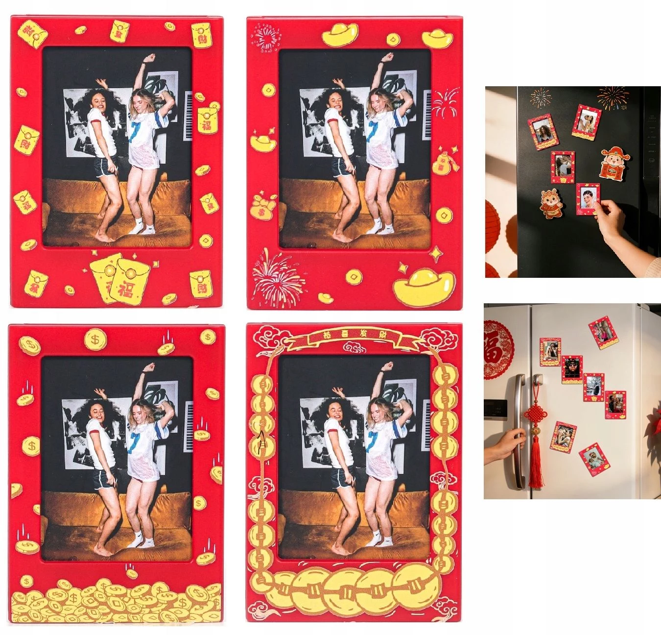LOVEINSTANT 4x Magnetic Photo Frame for