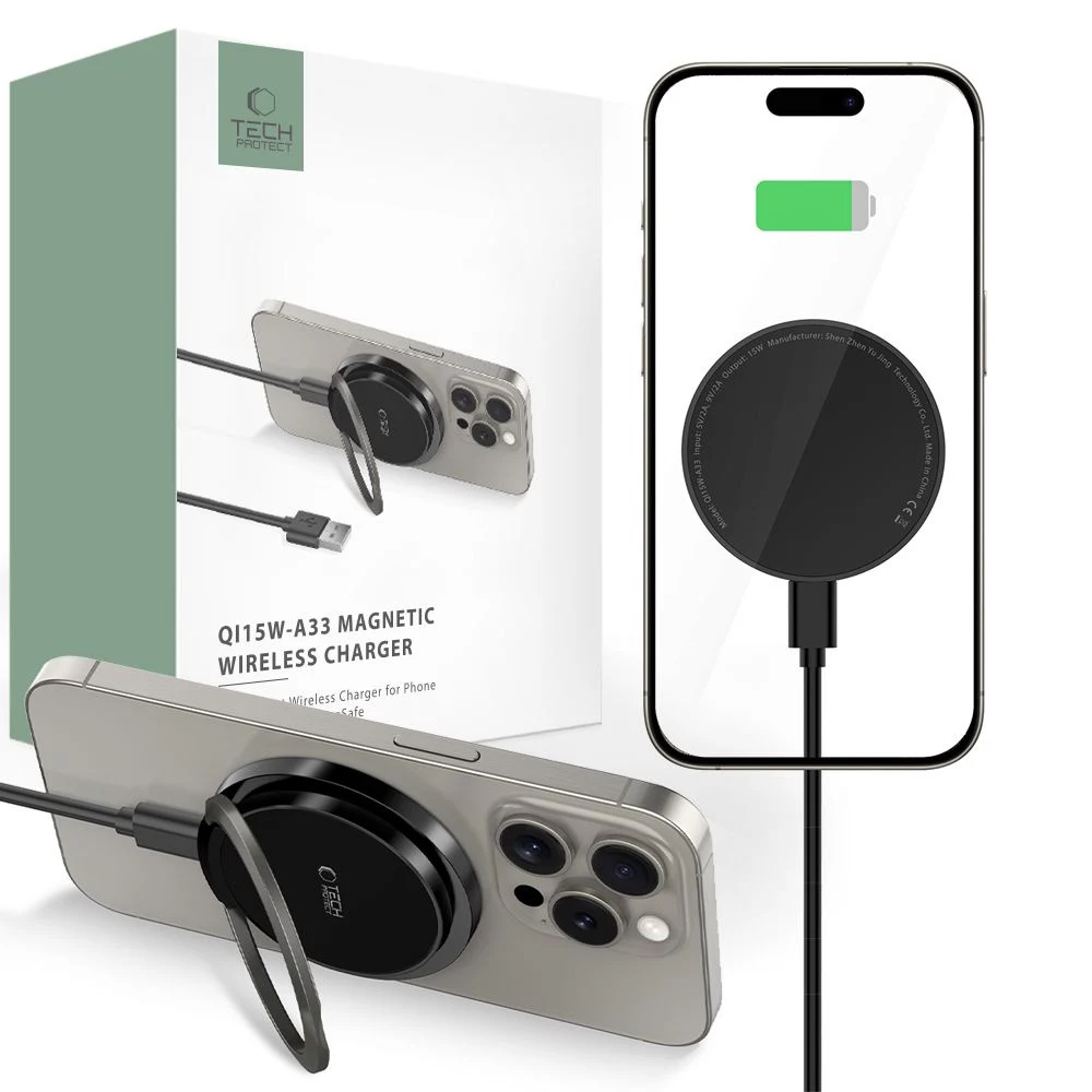 Tech-Protect QI15W-A33 MagSafe bezvadu lādētājs 15W