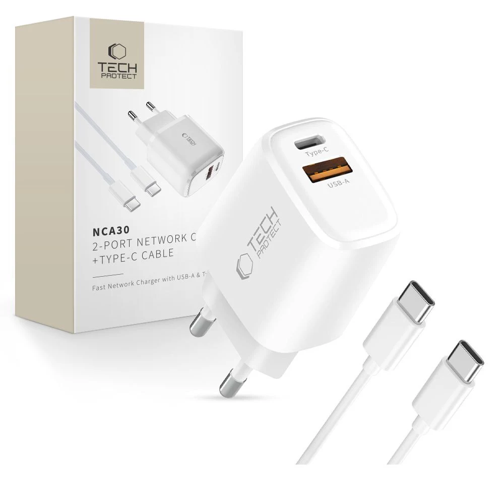 TECH-PROTECT NCA30 2-Port Network Charger PD