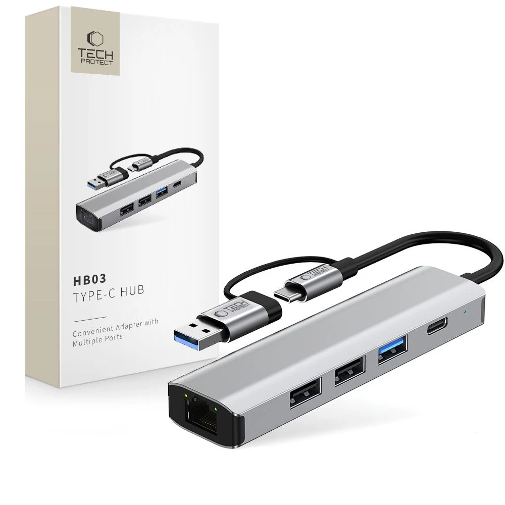 TECH-PROTECT HB03 Hub Adapter 5in1 Type-C