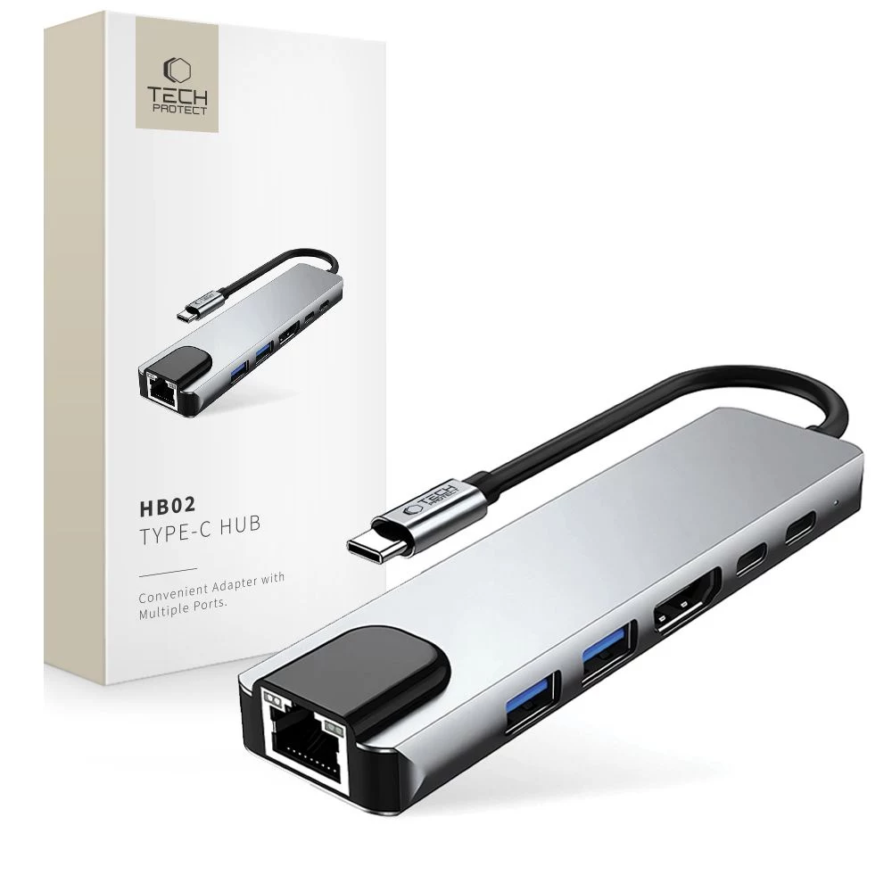 TECH-PROTECT HB02 HUB Adapter 6-in-1 USB-C