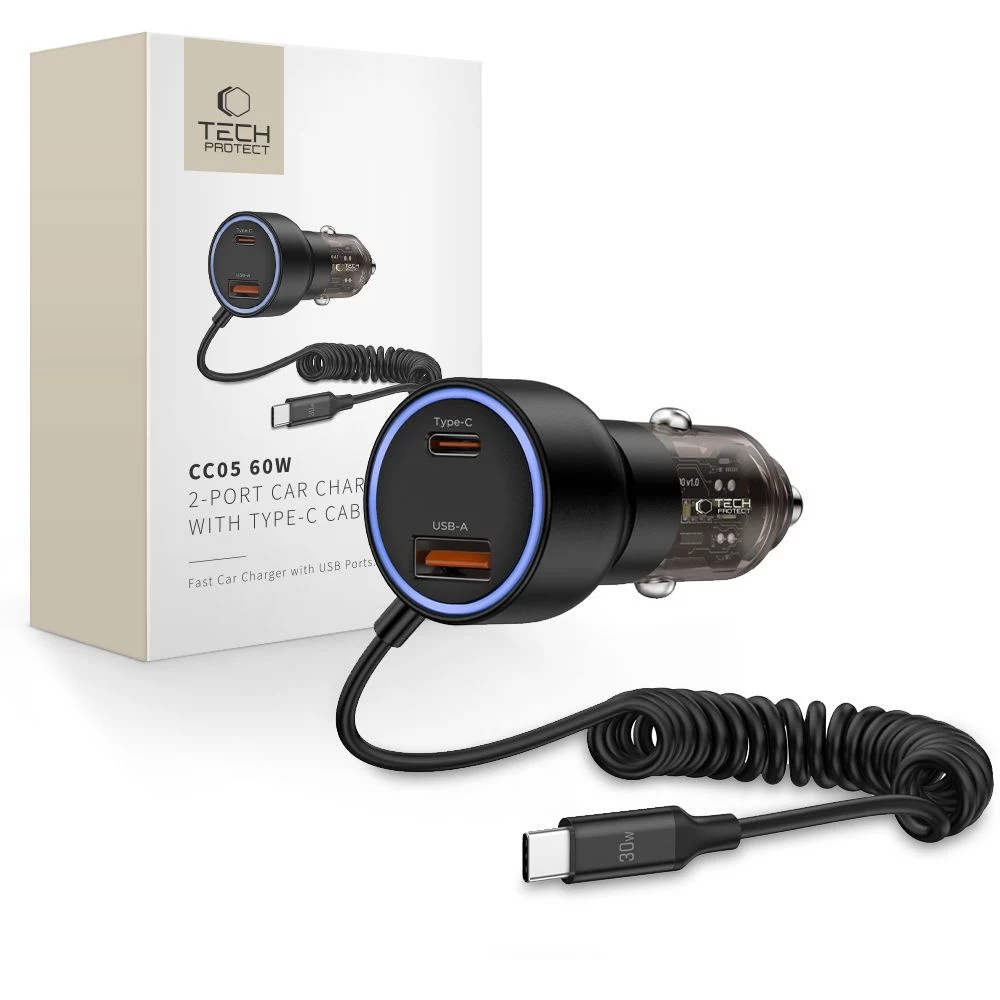 TECH-PROTECT CC05 2-Port Car Charger PD