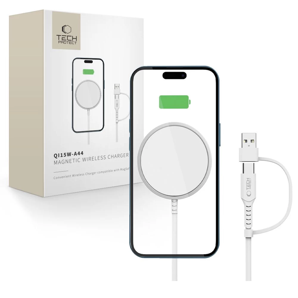 Tech-Protect QI15W-A44 MagSafe Wireless Charger White