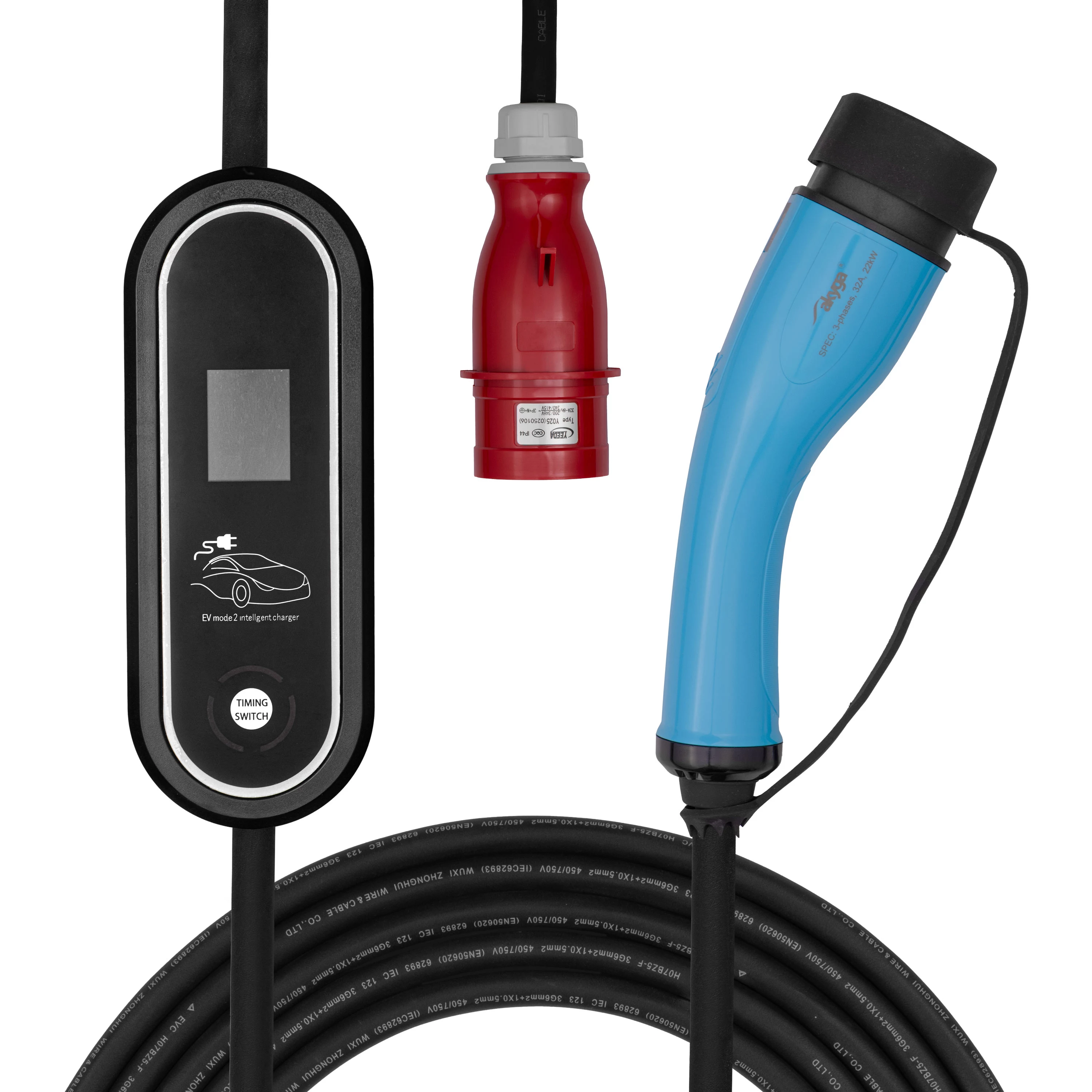 AKYGA AK-EC-22 Elektroauto lādētājs CEE 5-pin