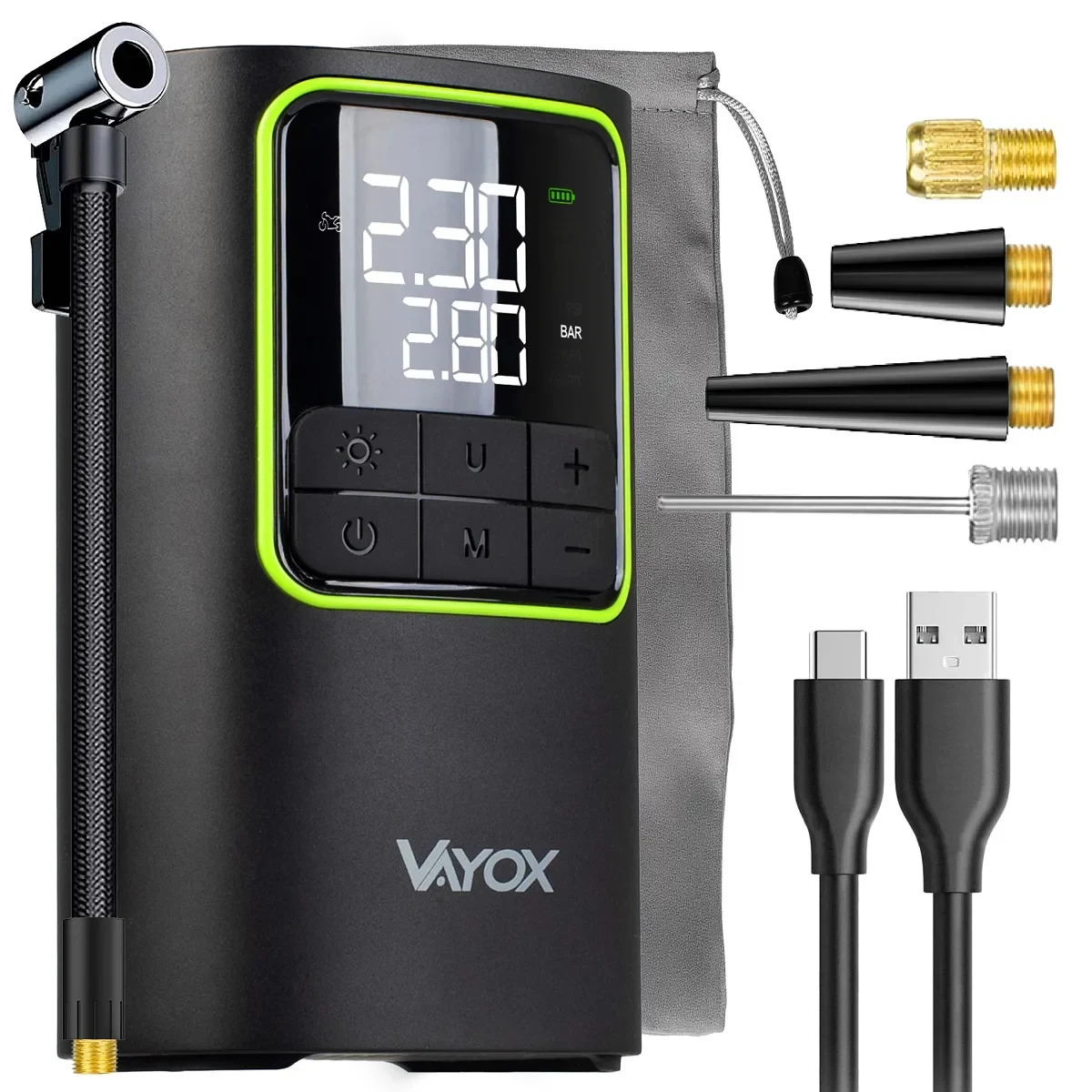 VAYOX VA0409 Uzlādējams Gaisa Sūknis 4000mAh