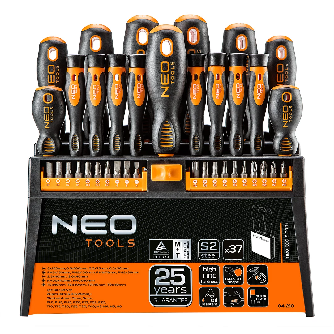 Skrūvgriežu un uzgaļu komplekts Neo Tools
