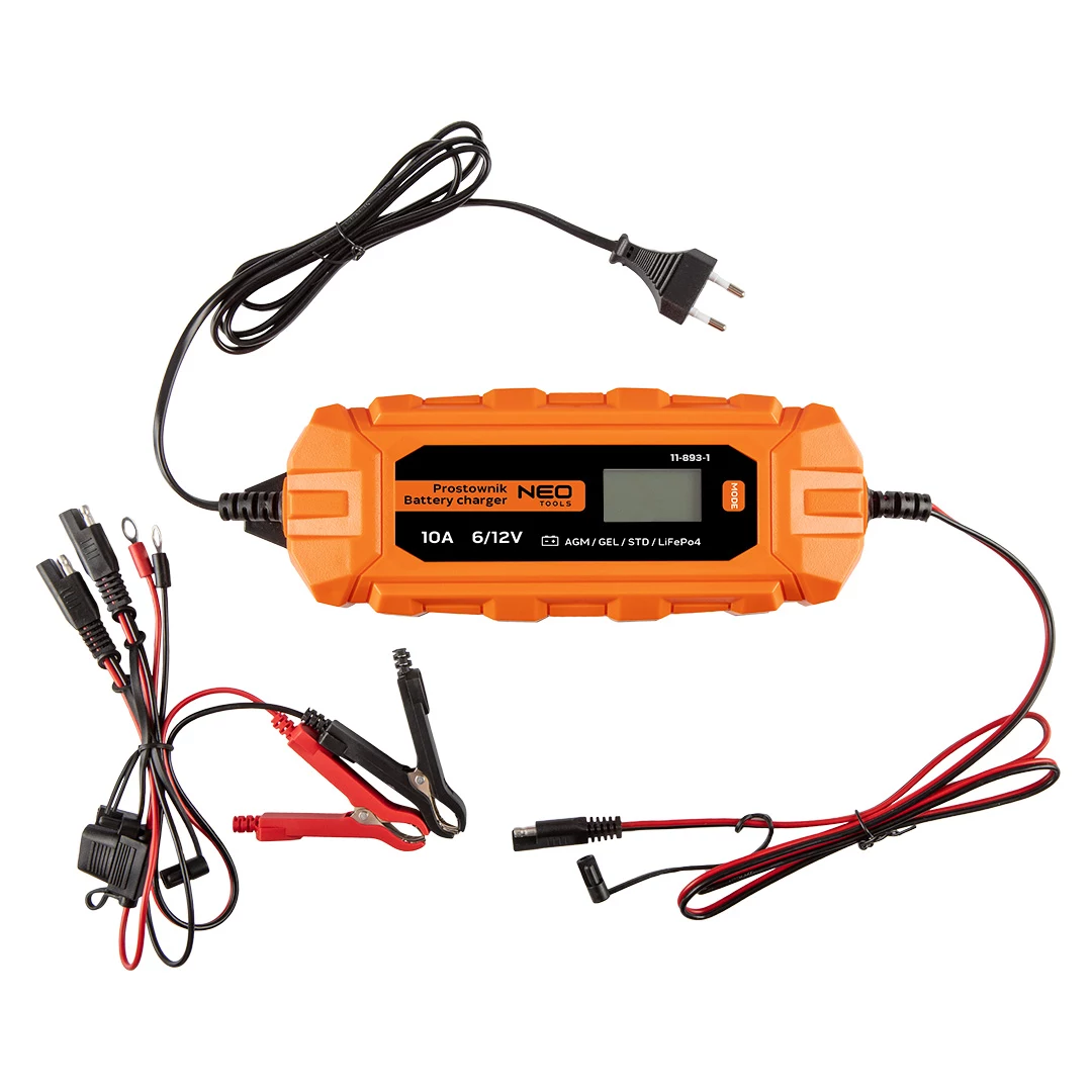 NEO TOOLS Automātiskais lādētājs 10A/160W, 3-200Ah