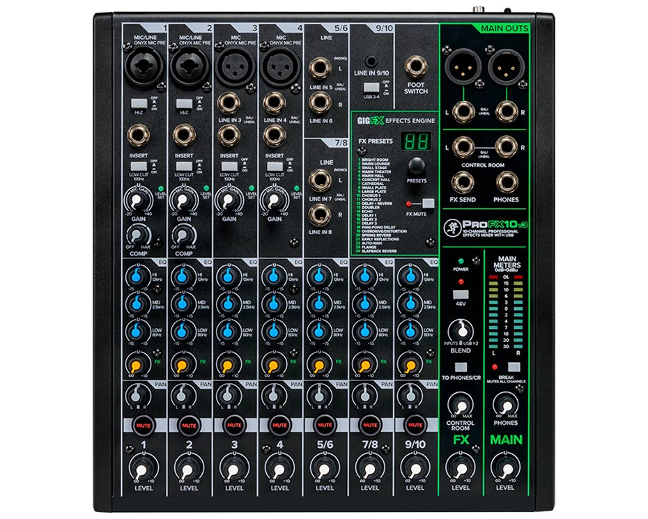 Mackie ProFX10v3 Analog Mixer with USB