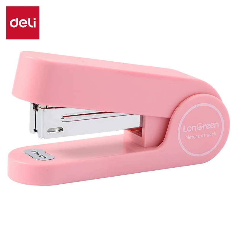 Deli LonGreen Desktop Stapler Rose Gold