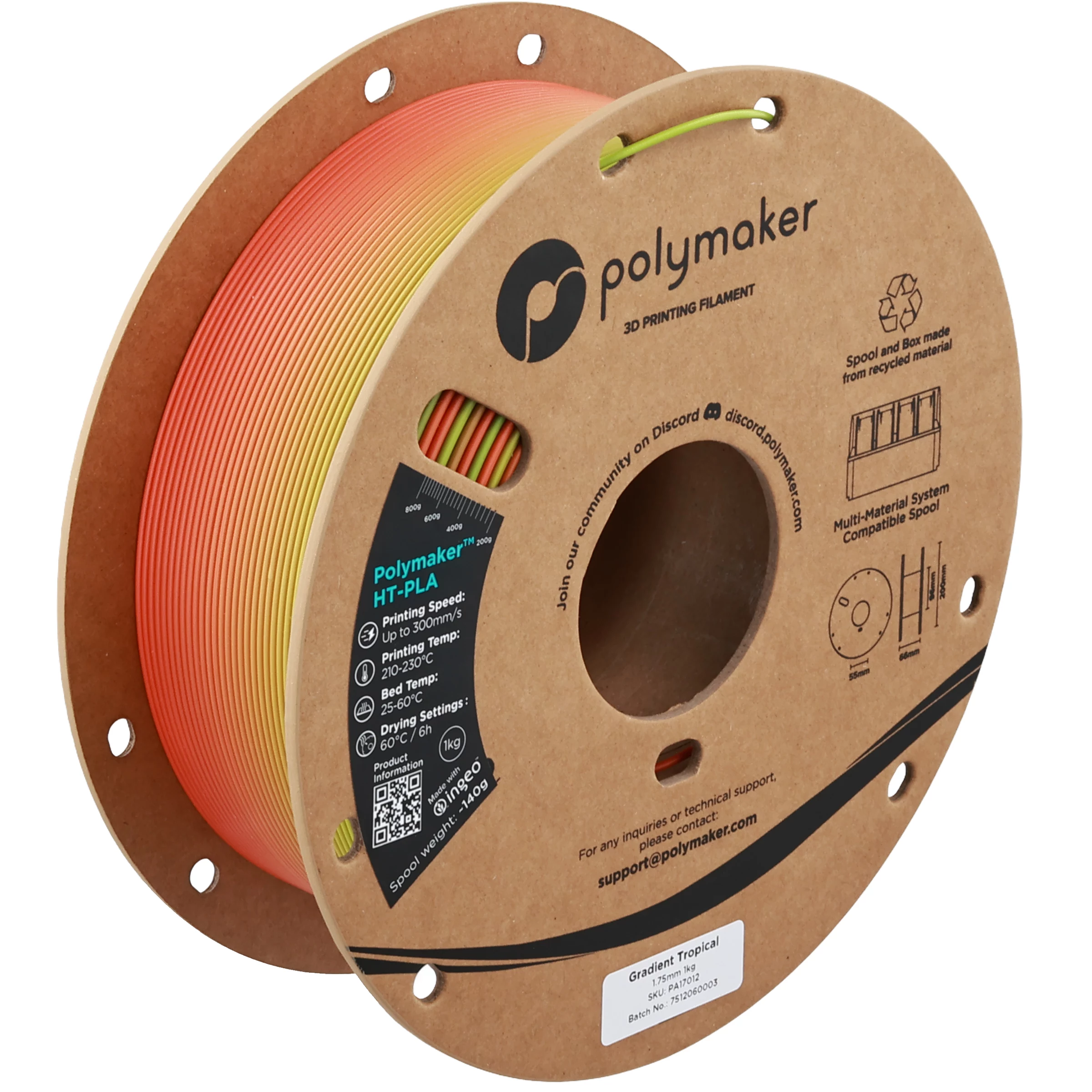 Polymaker HT-PLA Gradient Tropical 1.75mm