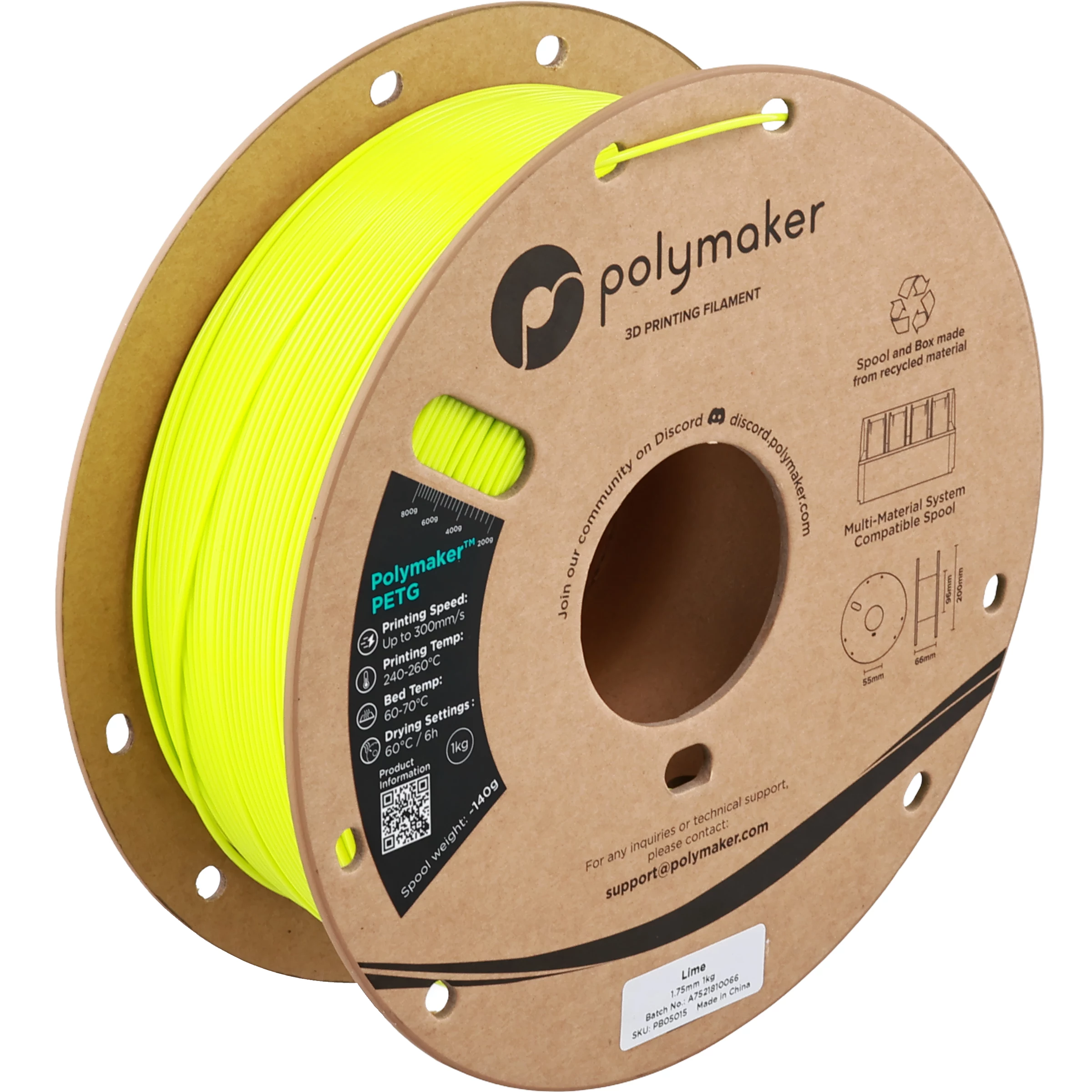POLMASK PETG 1.75mm Lime Green