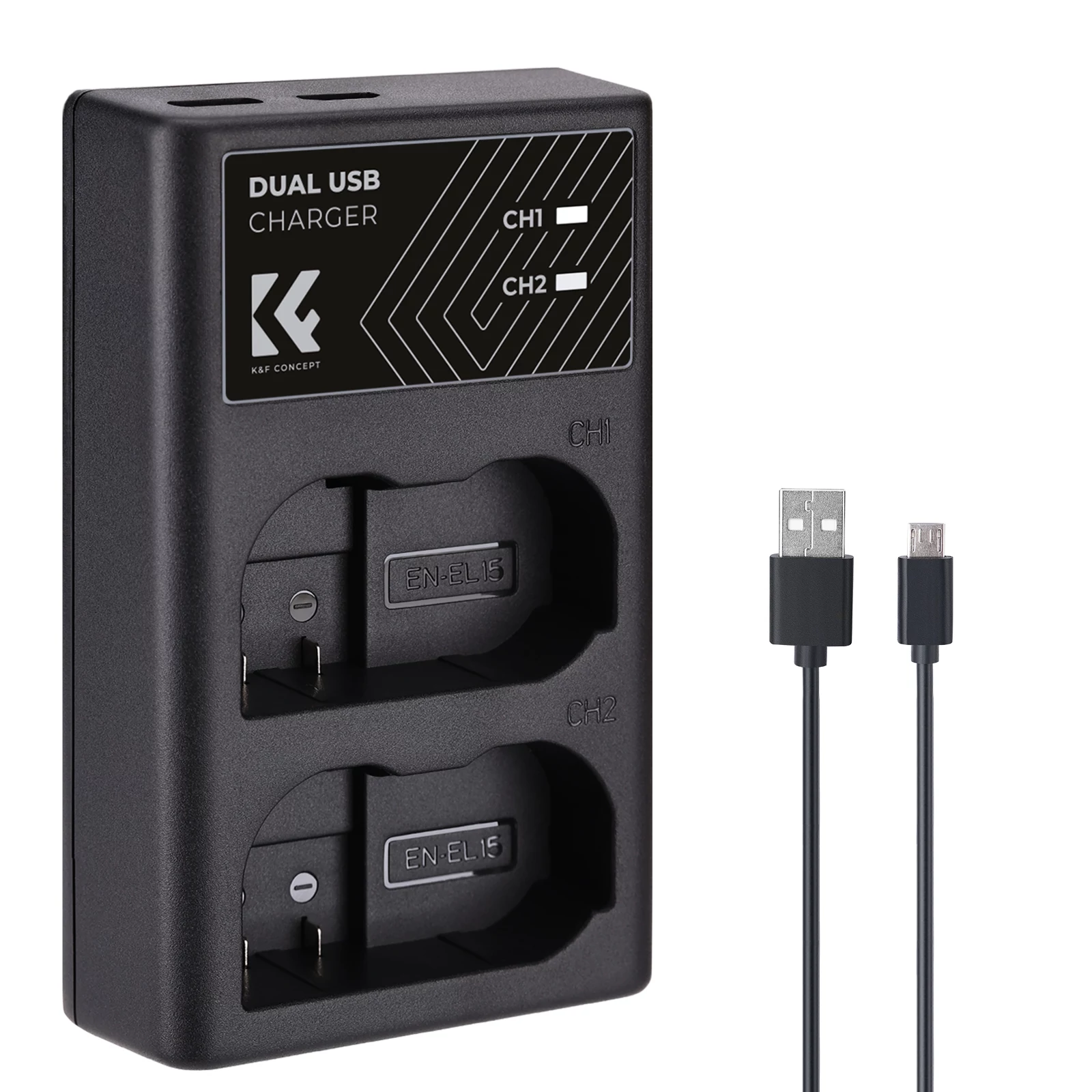 K&F Concept Dual USB lādētājs Nikon