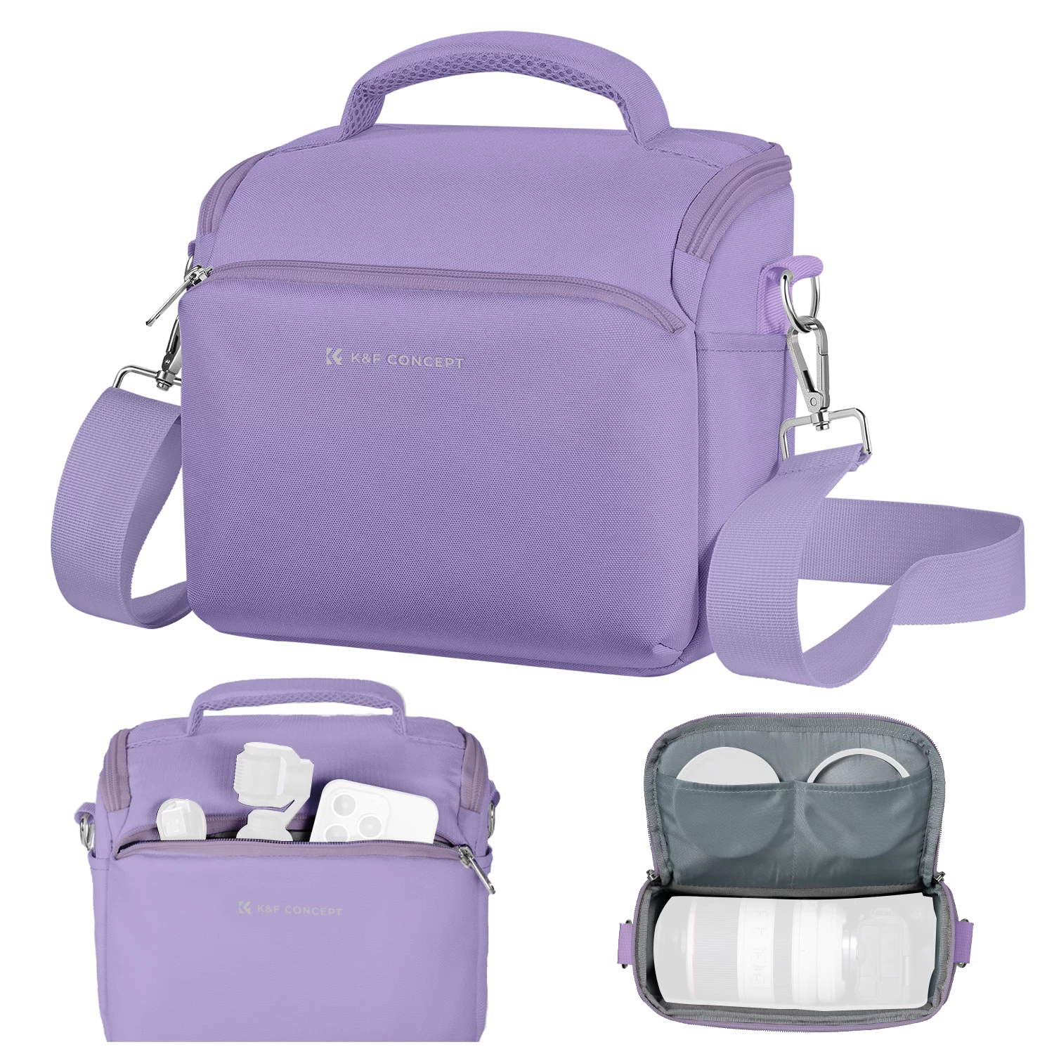 K&F Concept Sling Camera Bag, Purple