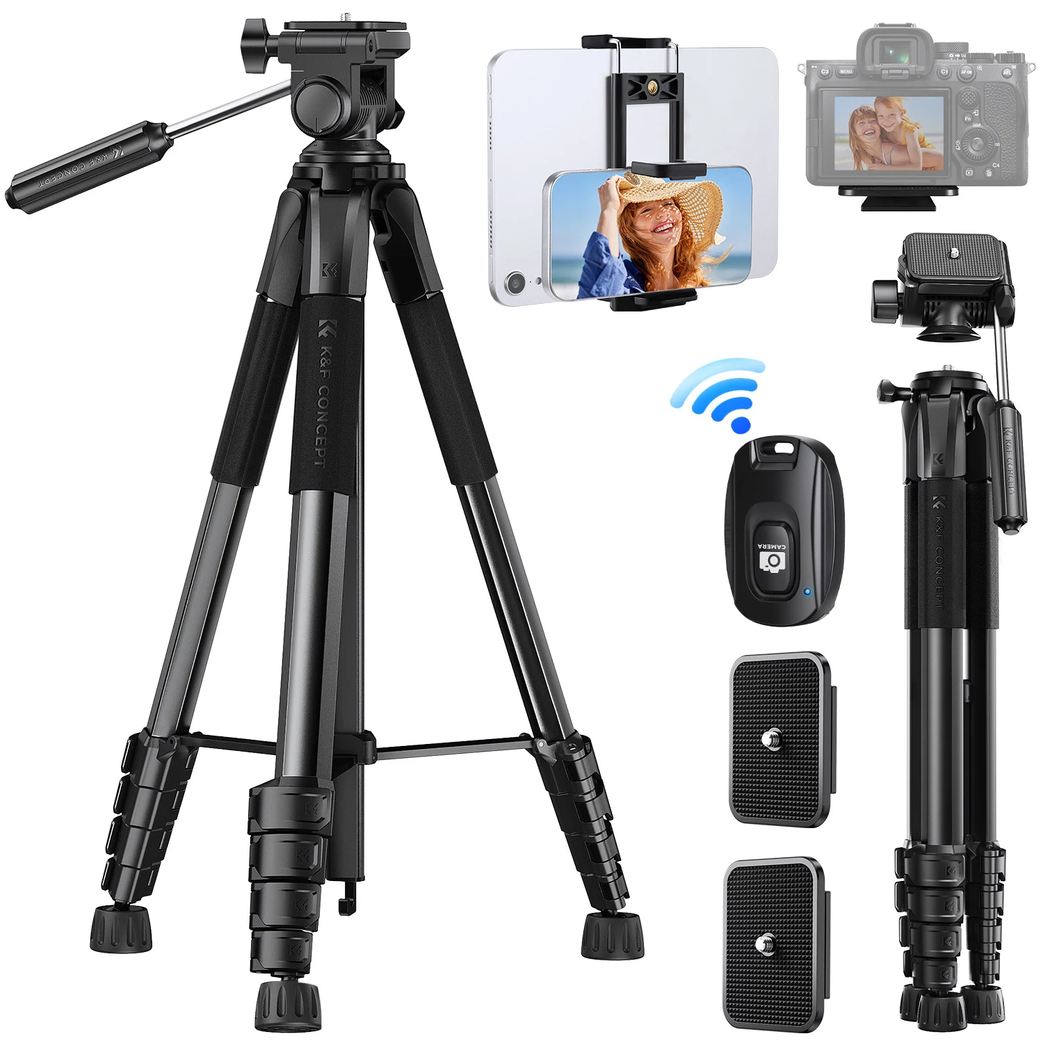K&F Concept Compact Camera Tripod for
