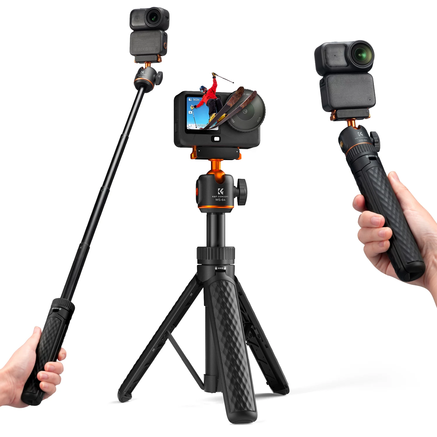 Mini Tripod Selfie Stick 65cm 360°