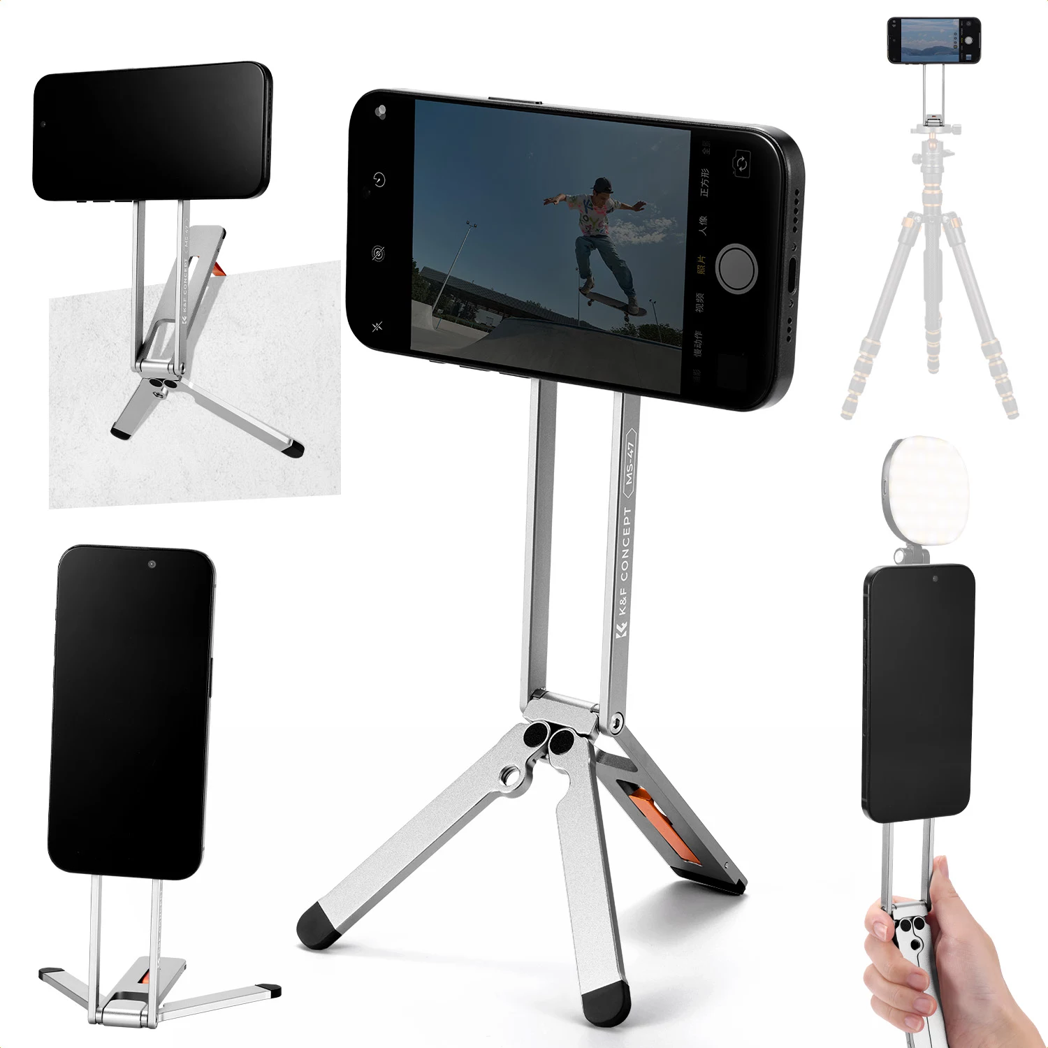 KF 3-in-1 Magnetic Phone Tripod &