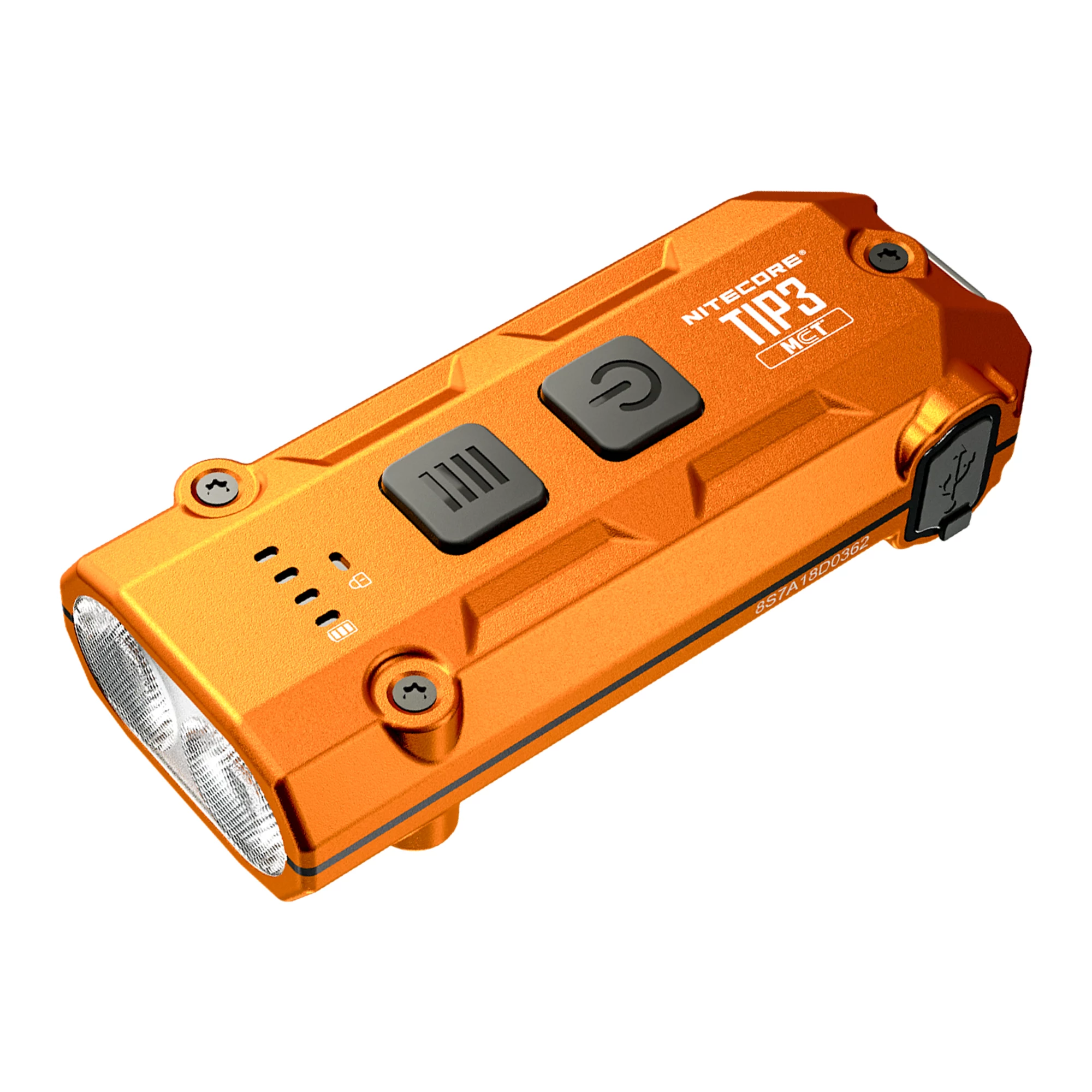 Nitecore TIP3 Atslēgu Pievienojams Lukturītis Oranžs