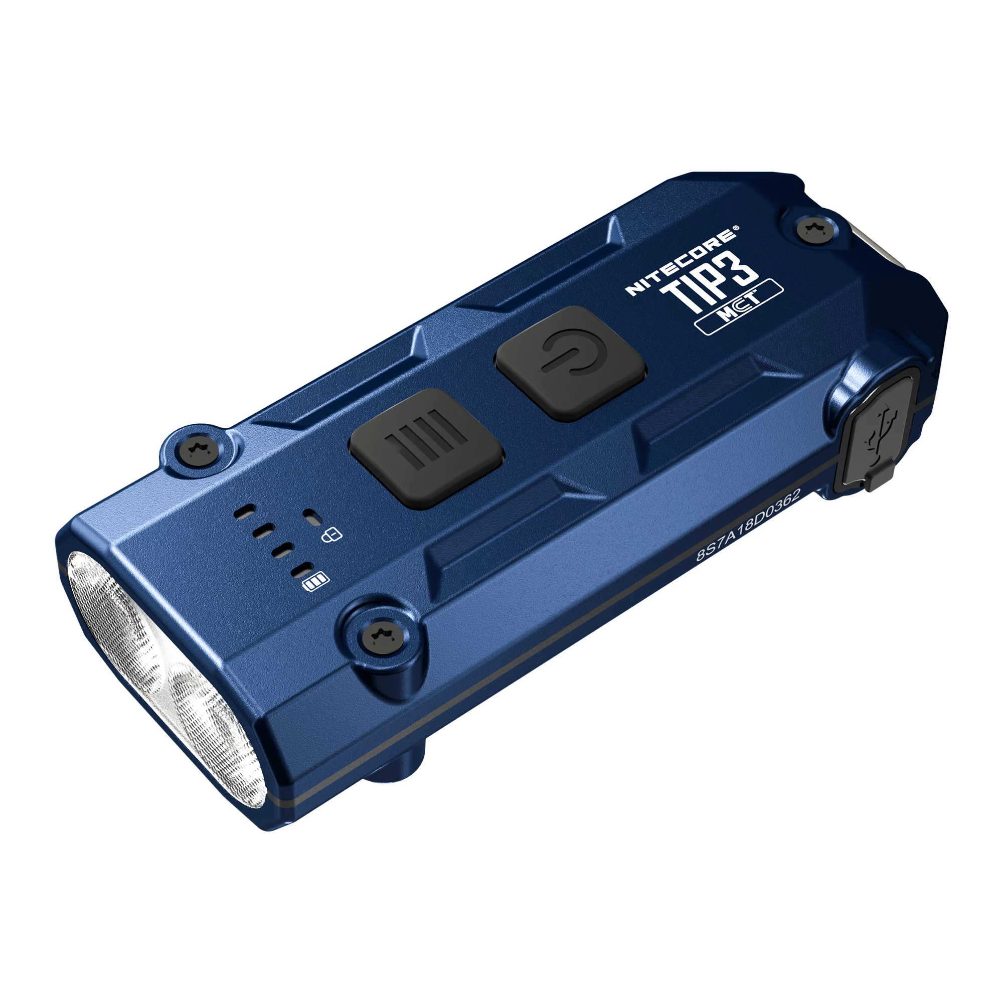Nitecore TIP3 Atslēgu Piespraudes Lukturis Zils