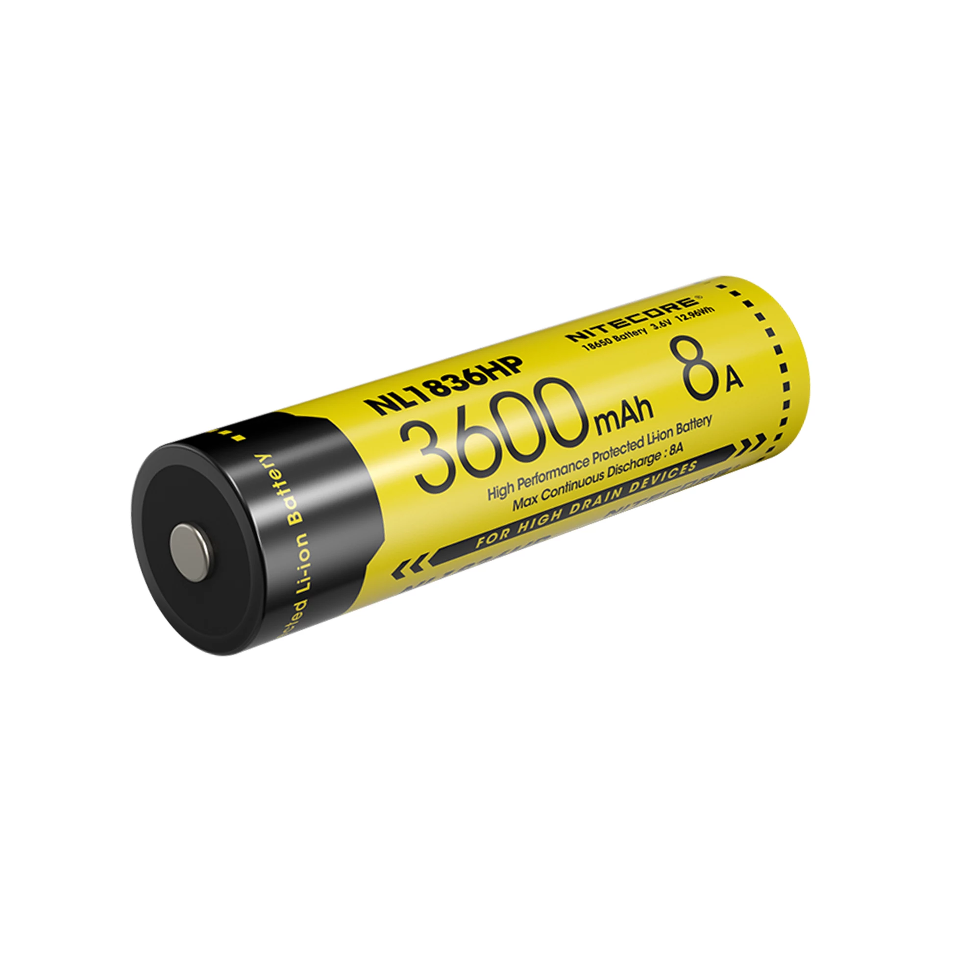 Nitecore NL1836HP 3600mAh 18650 Li-ion Button