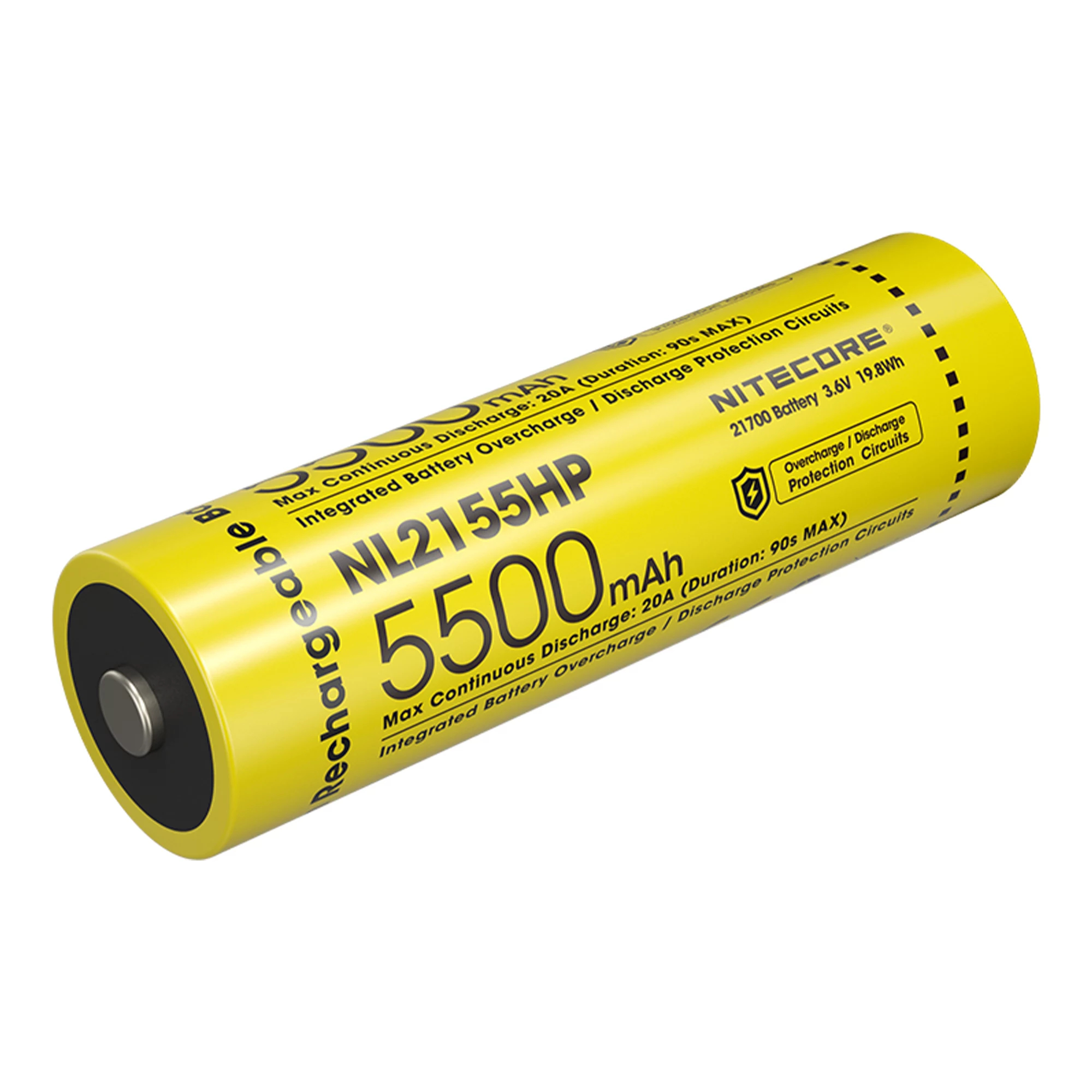 Nitecore NL2155HP 21700 Li-ion Battery 5500mAh